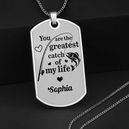 You Are The Greatest Catch Of My Life, Fish and Hearts Design