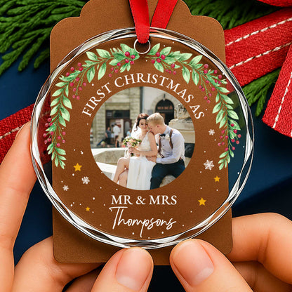 First Christmas As Mr & Mrs, Holly Berries, Stars