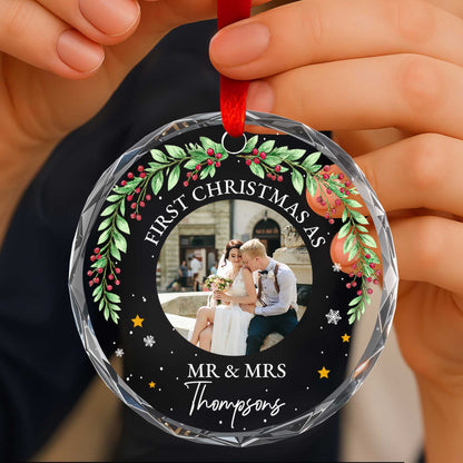 First Christmas As Mr & Mrs, Holly Berries, Stars