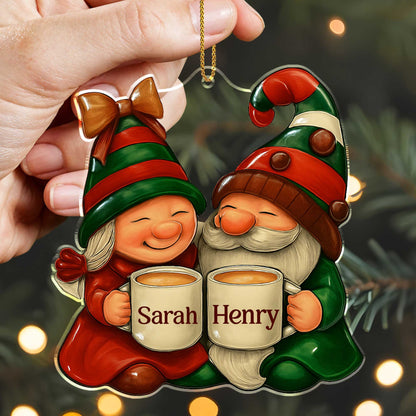 Christmas Cheer Elf and Gnome Sharing a Toast