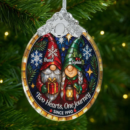 Two Hearts One Journey, Gnomes With Gifts And Lantern