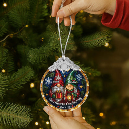 Two Hearts One Journey, Gnomes With Gifts And Lantern