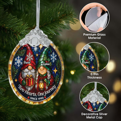 Two Hearts One Journey, Gnomes With Gifts And Lantern