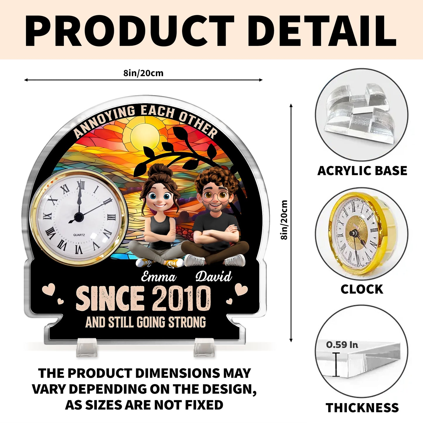 Annoying Each Other Since, Sun And Leaves Design