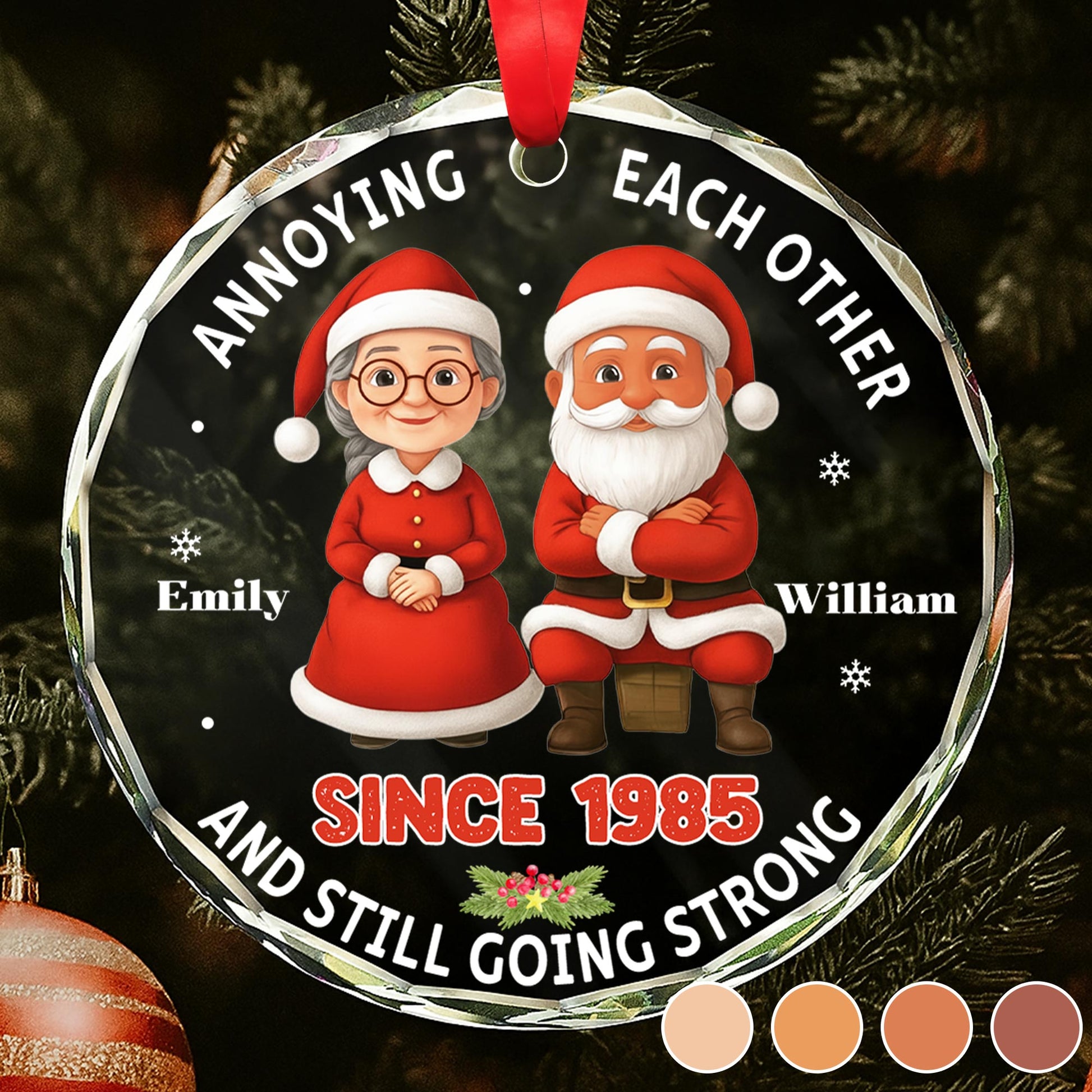 Annoying Each Other, Santa Outfits And Christmas Tree