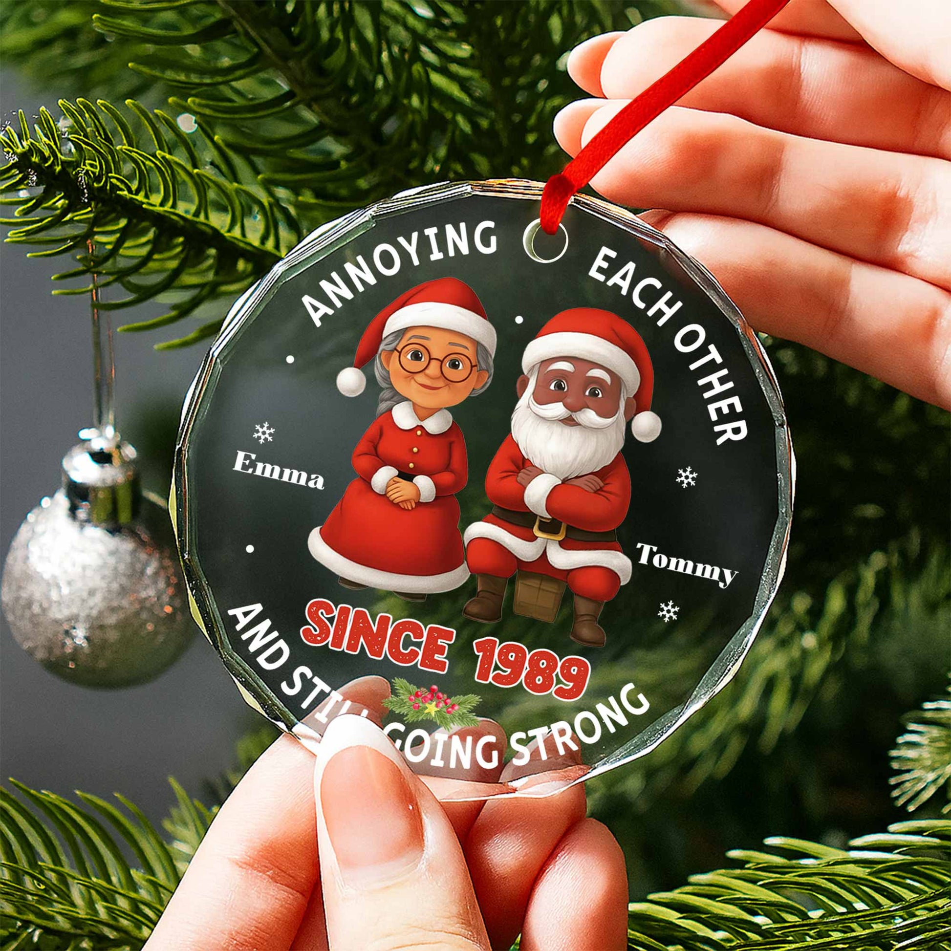 Annoying Each Other, Santa Outfits And Christmas Tree