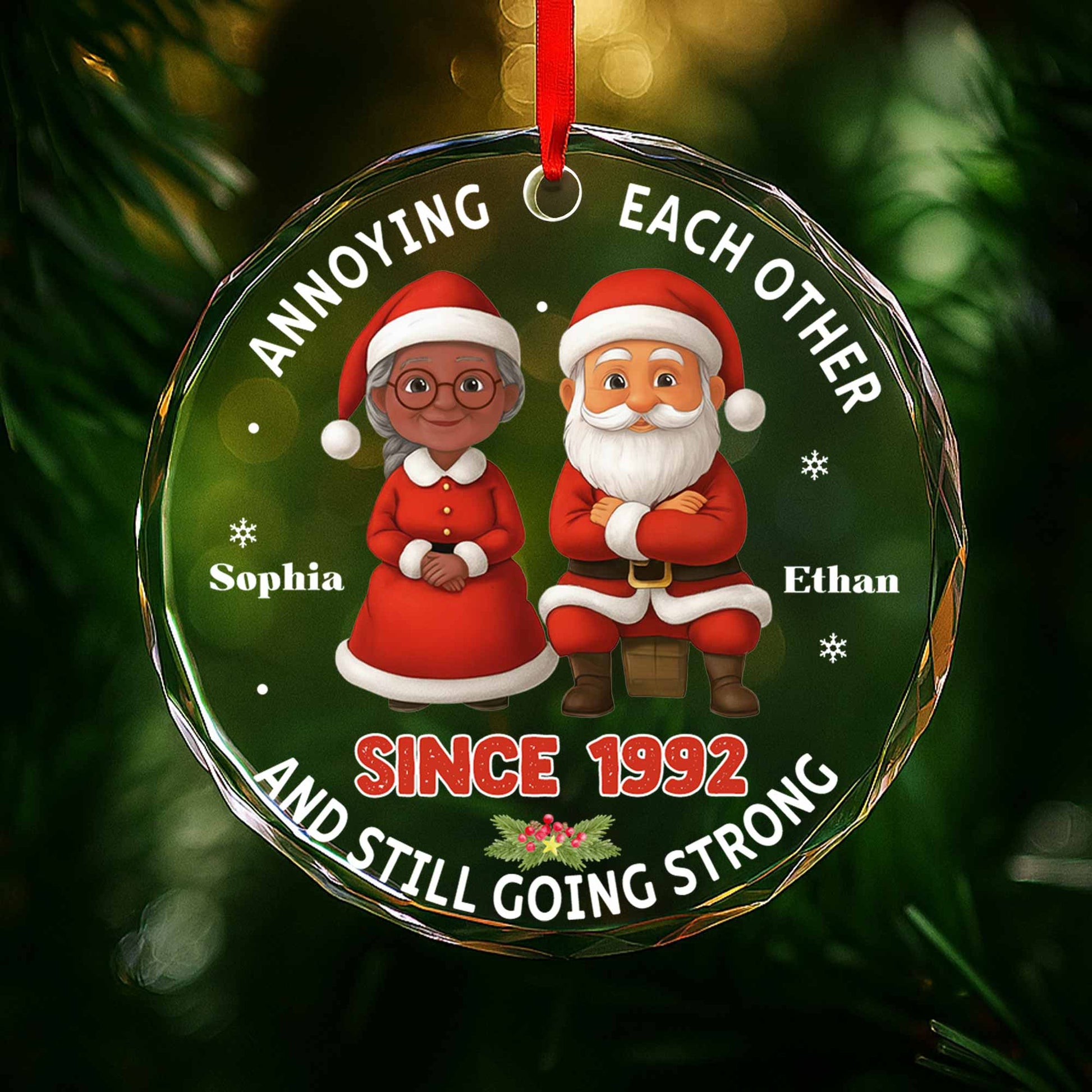 Annoying Each Other, Santa Outfits And Christmas Tree