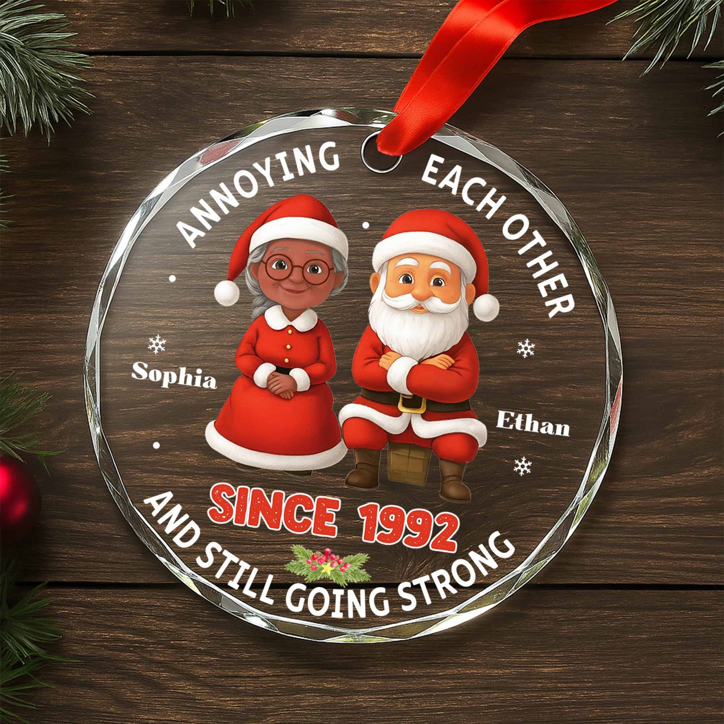 Annoying Each Other, Santa Outfits And Christmas Tree