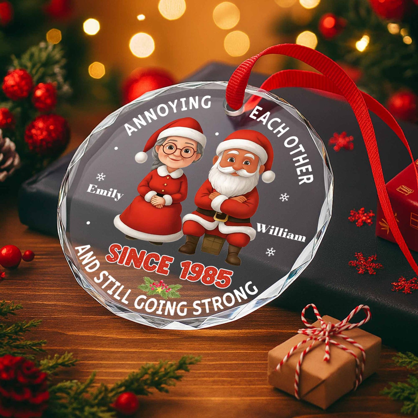 Annoying Each Other, Santa Outfits And Christmas Tree