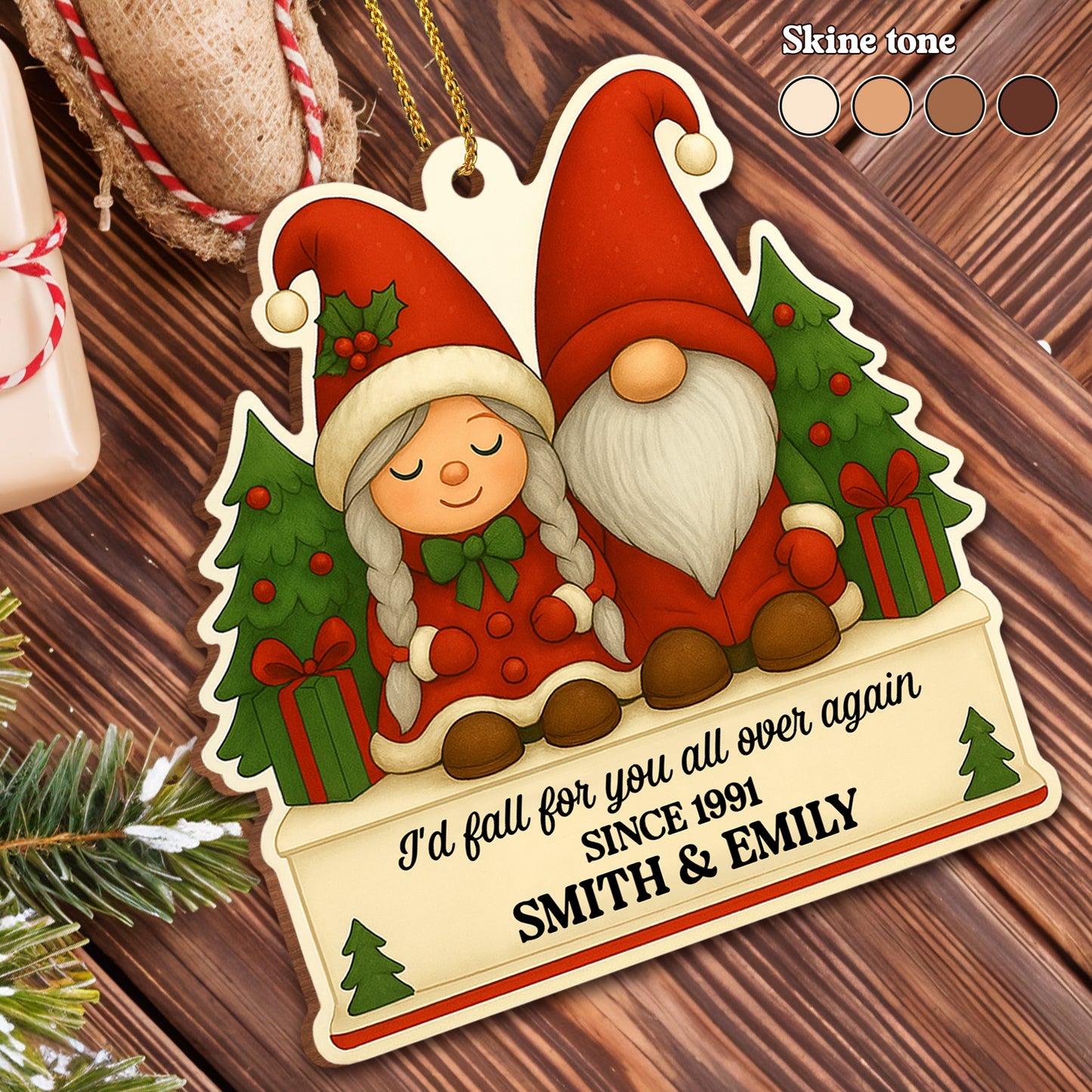 I'd Fall for You All Over Again, Santa Figures, Christmas Tree