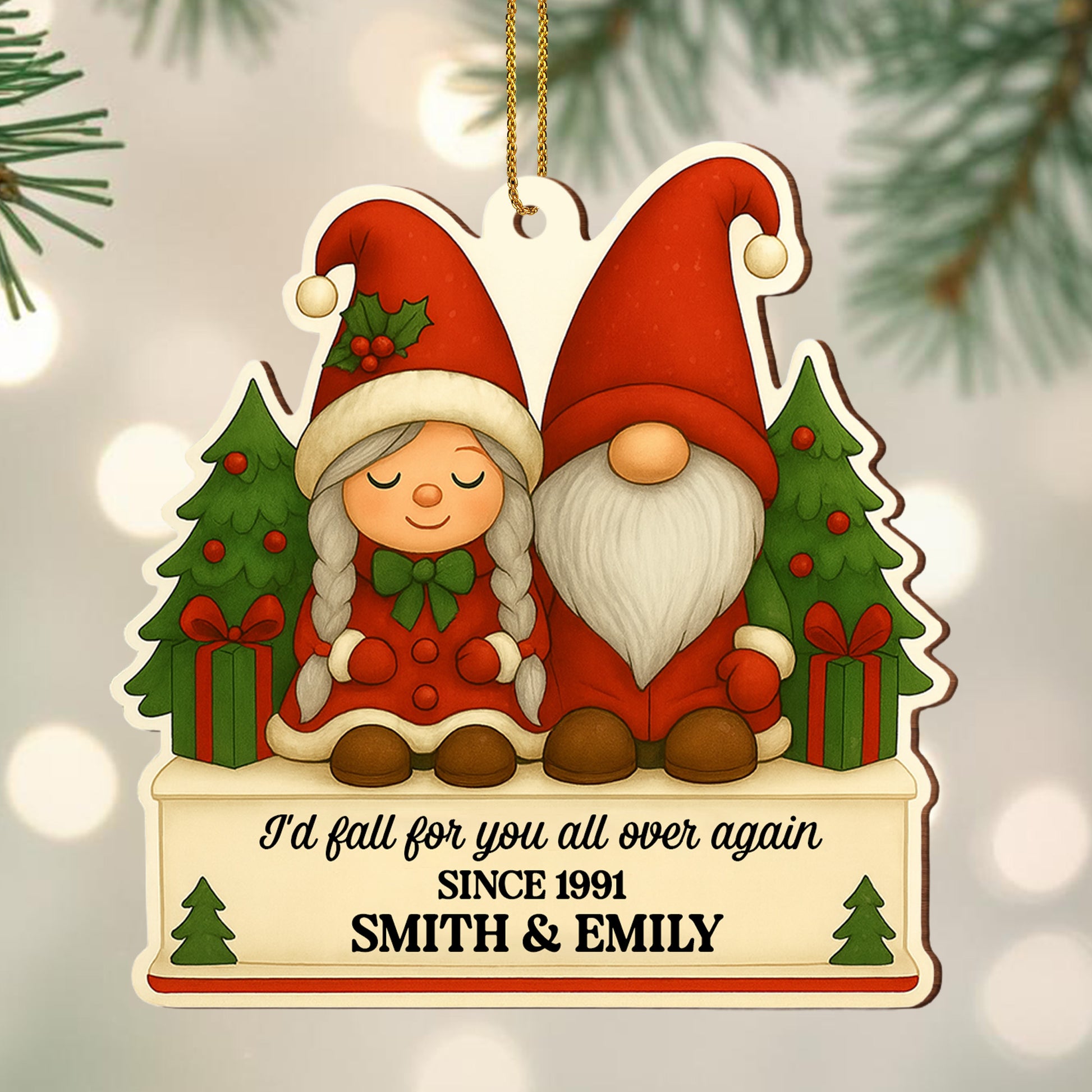 I'd Fall for You All Over Again, Santa Figures, Christmas Tree