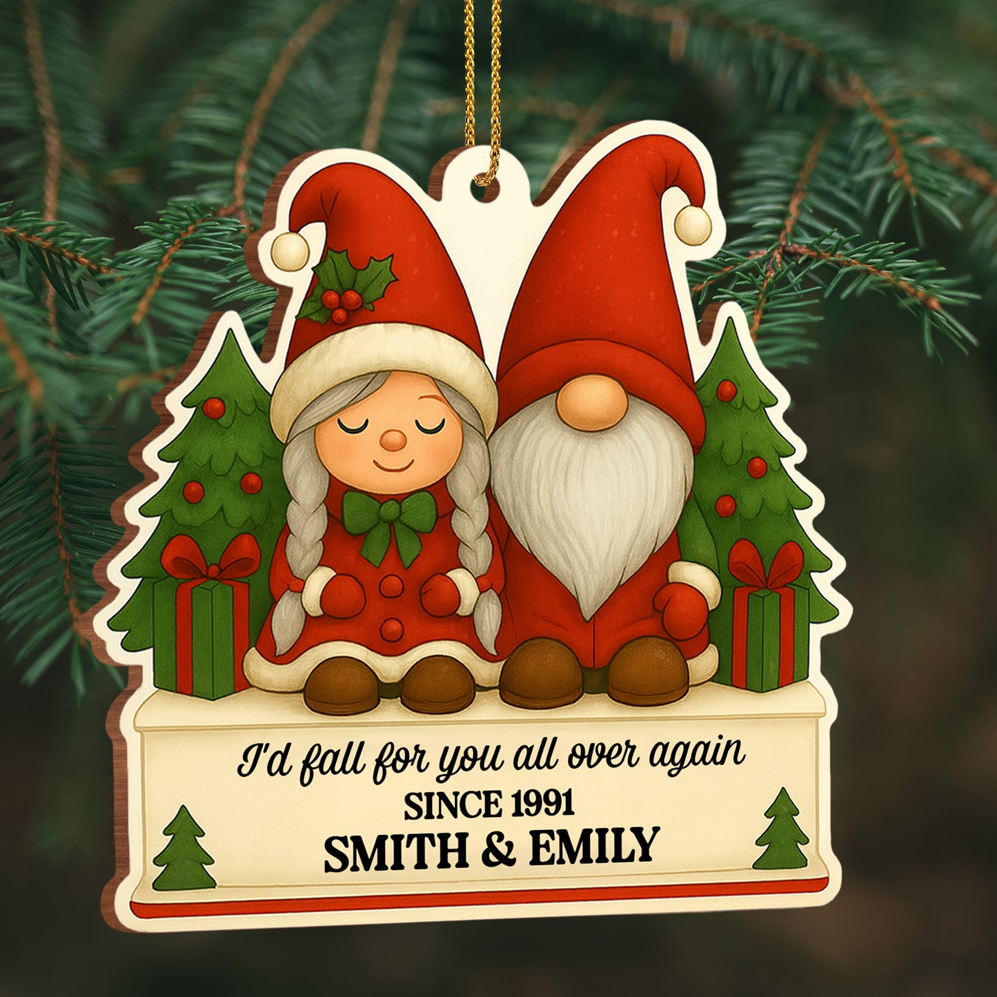 I'd Fall for You All Over Again, Santa Figures, Christmas Tree