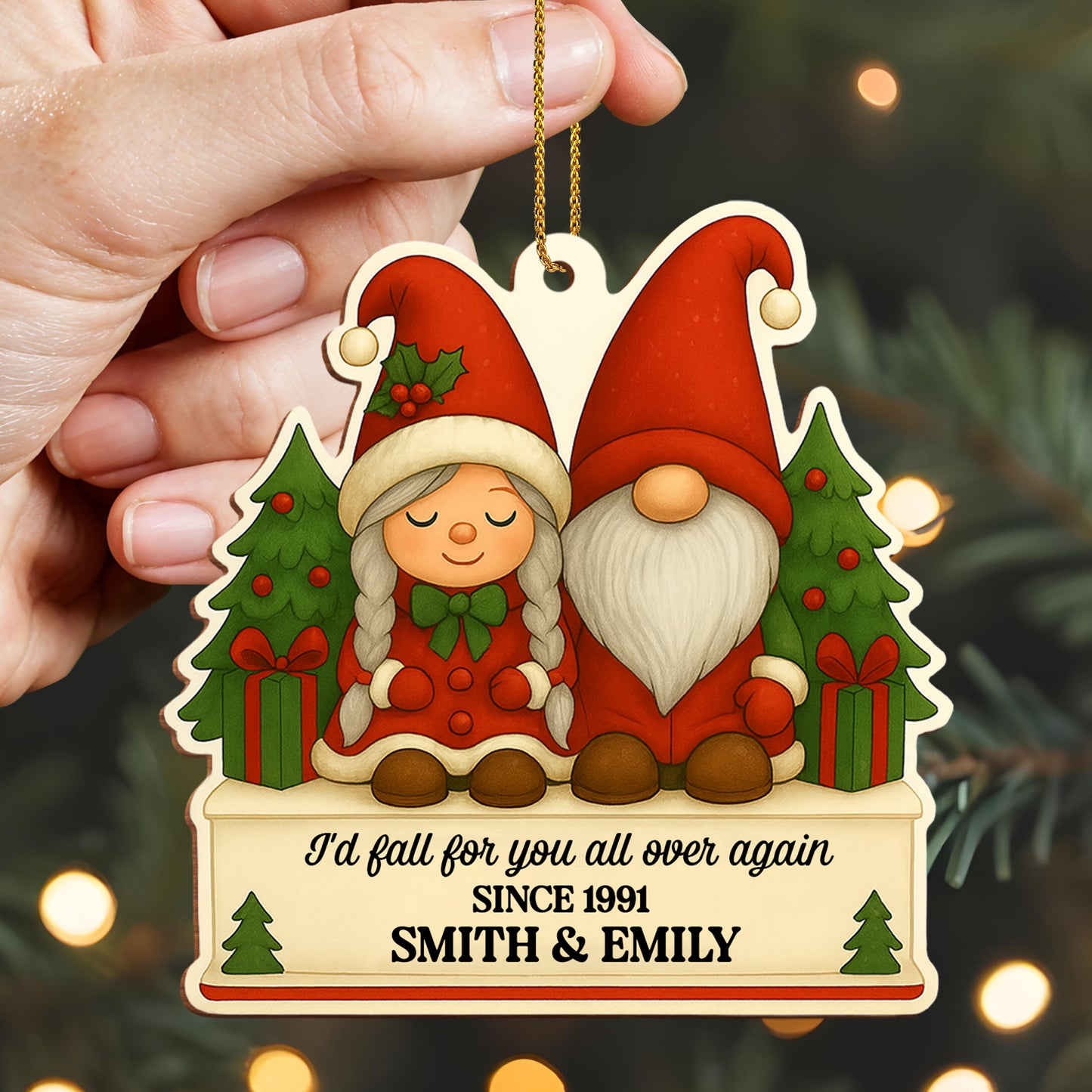 I'd Fall for You All Over Again, Santa Figures, Christmas Tree