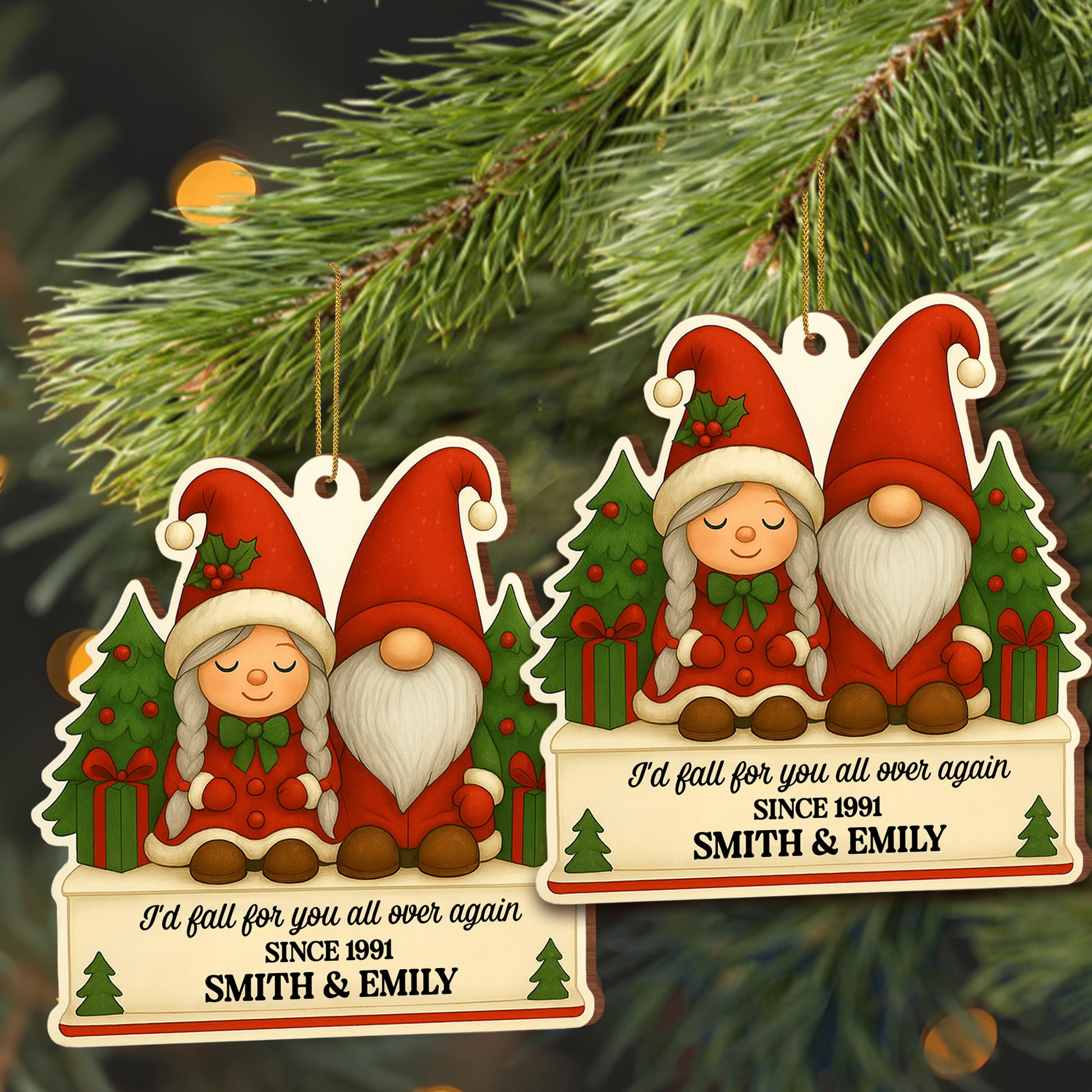 I'd Fall for You All Over Again, Santa Figures, Christmas Tree