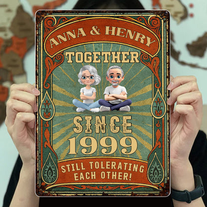 Together Since, Still Tolerating Each Other, Couple Vintage Design
