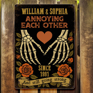 Annoying Each Other And Still Going Strong, Skeleton Hands And Roses