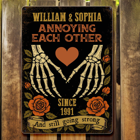 Annoying Each Other And Still Going Strong, Skeleton Hands And Roses