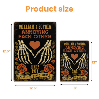 Annoying Each Other And Still Going Strong, Skeleton Hands And Roses