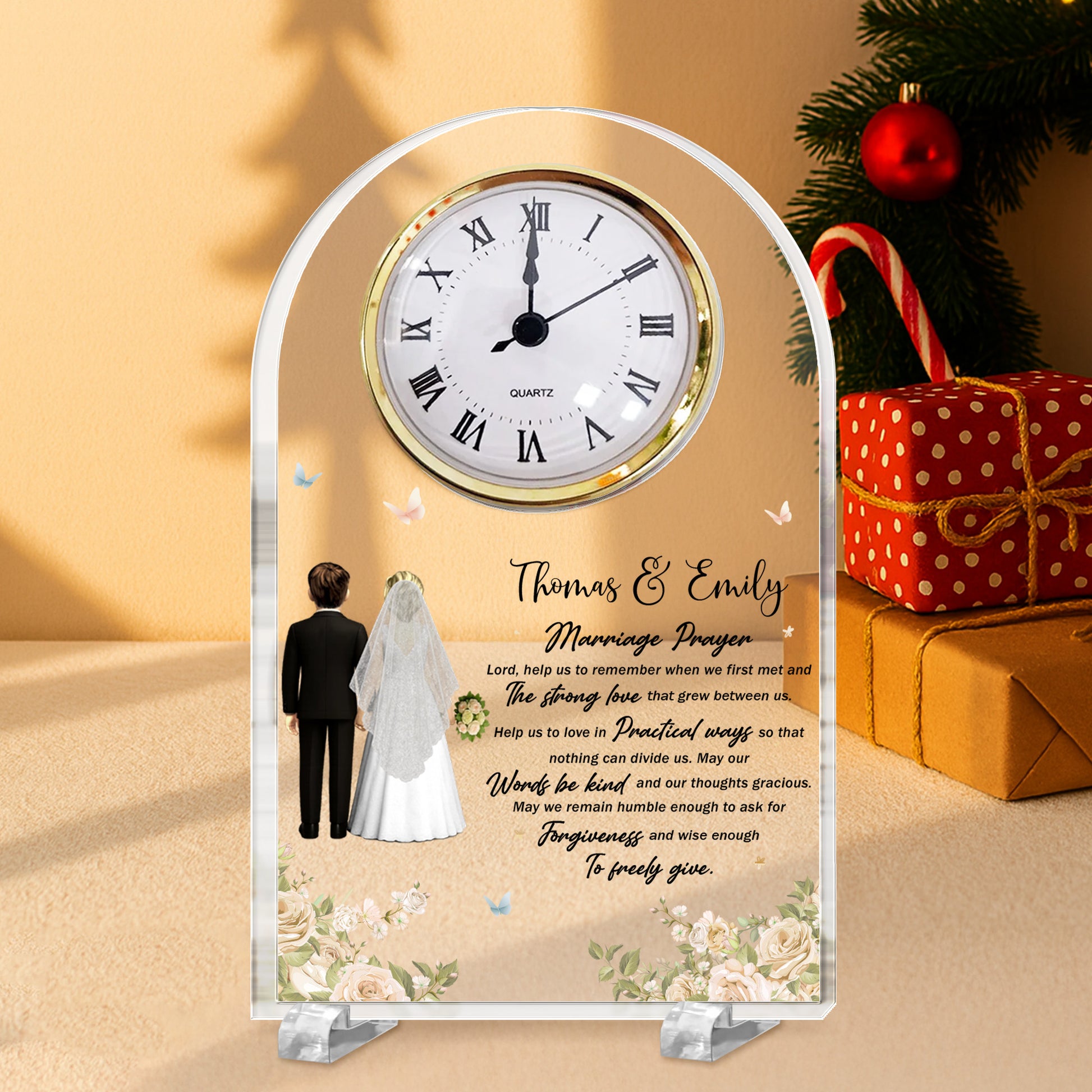 Marriage Prayer, Wedding Couple and Flowers