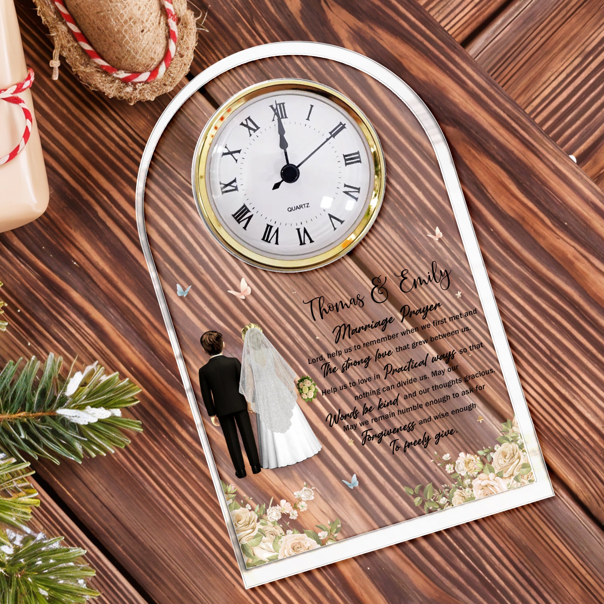 Marriage Prayer, Wedding Couple and Flowers