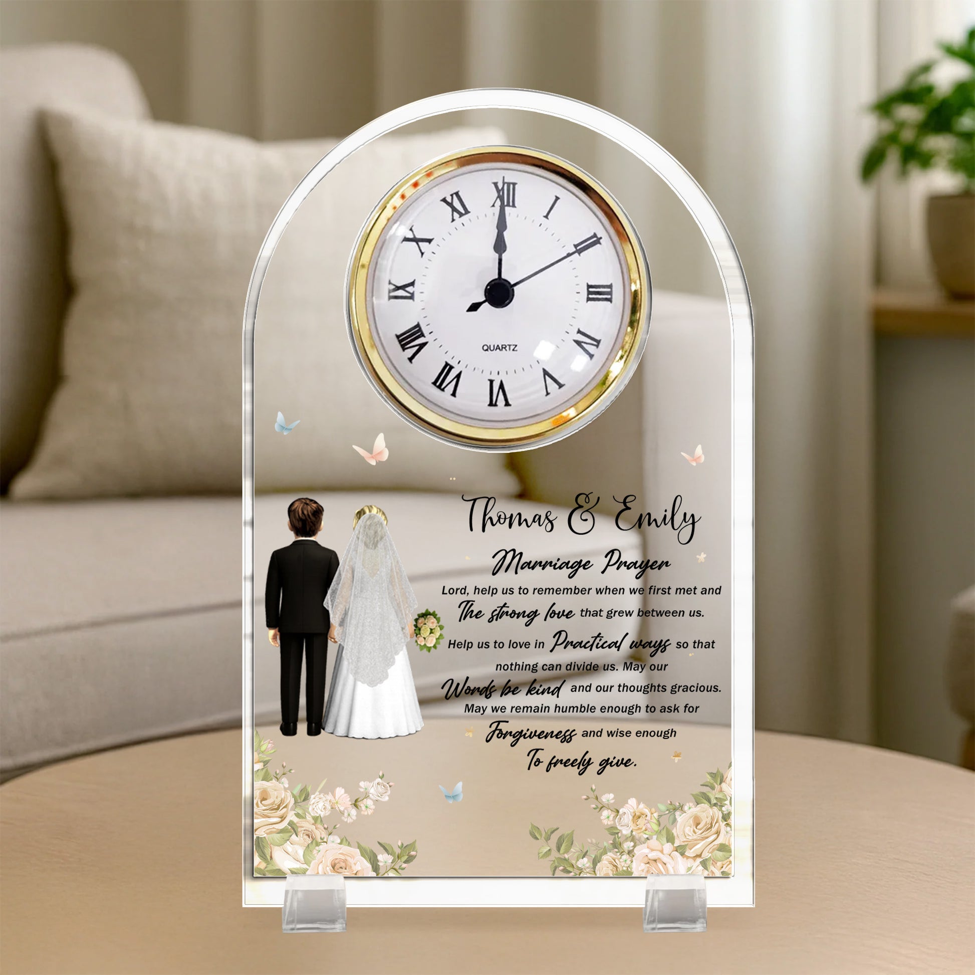 Marriage Prayer, Wedding Couple and Flowers