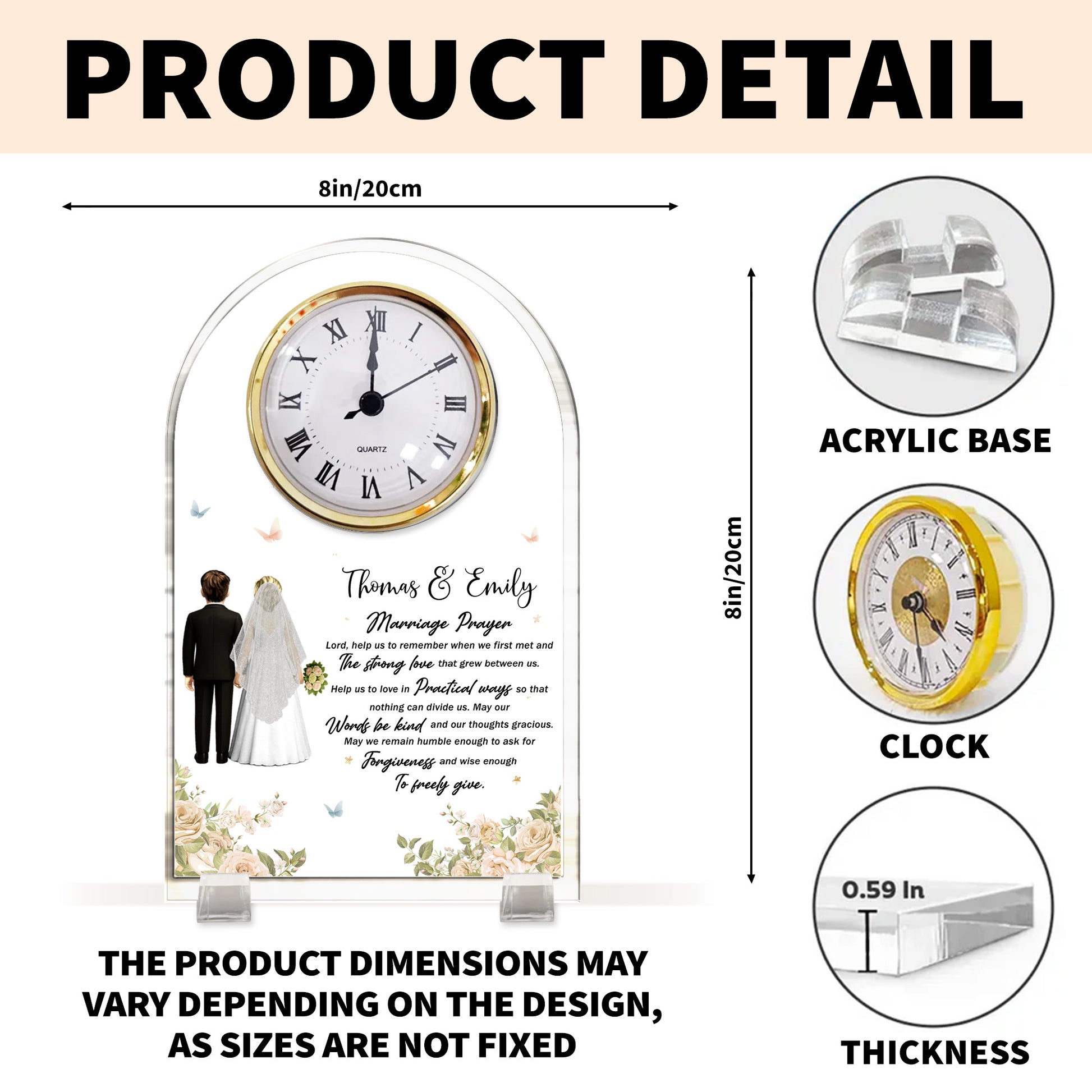 Marriage Prayer, Wedding Couple and Flowers