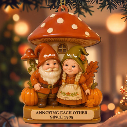 Annoying Each Other Since, Mushroom House And Gnomes