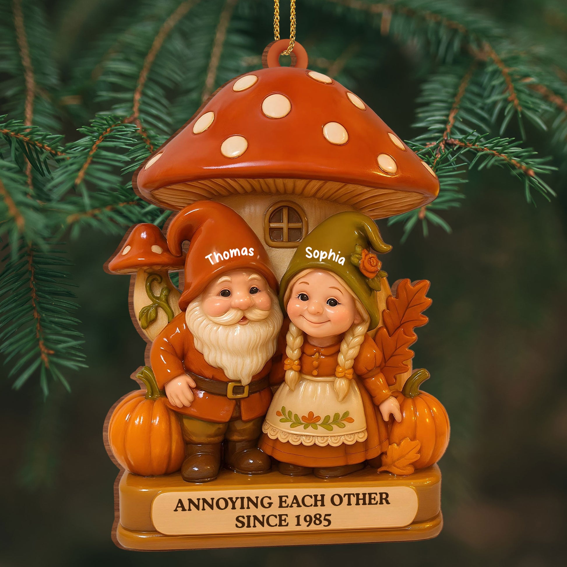 Annoying Each Other Since, Mushroom House And Gnomes