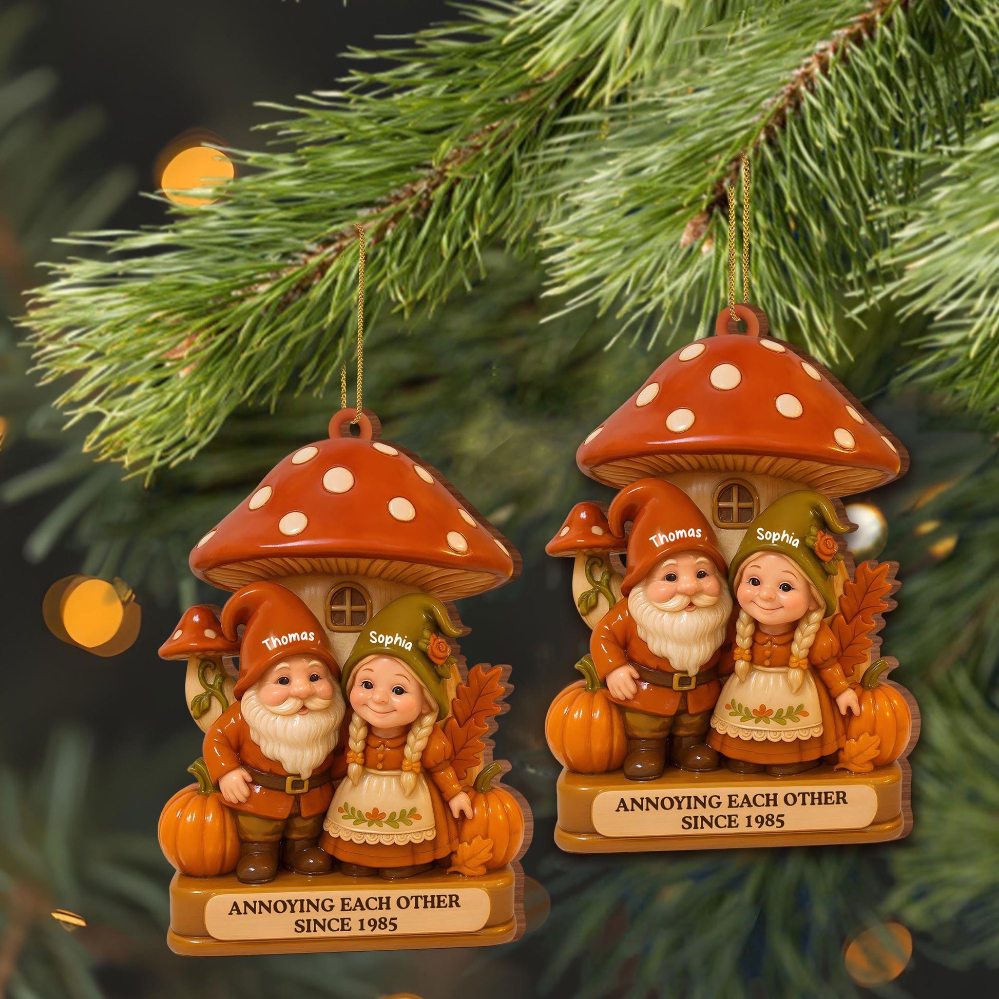 Annoying Each Other Since, Mushroom House And Gnomes