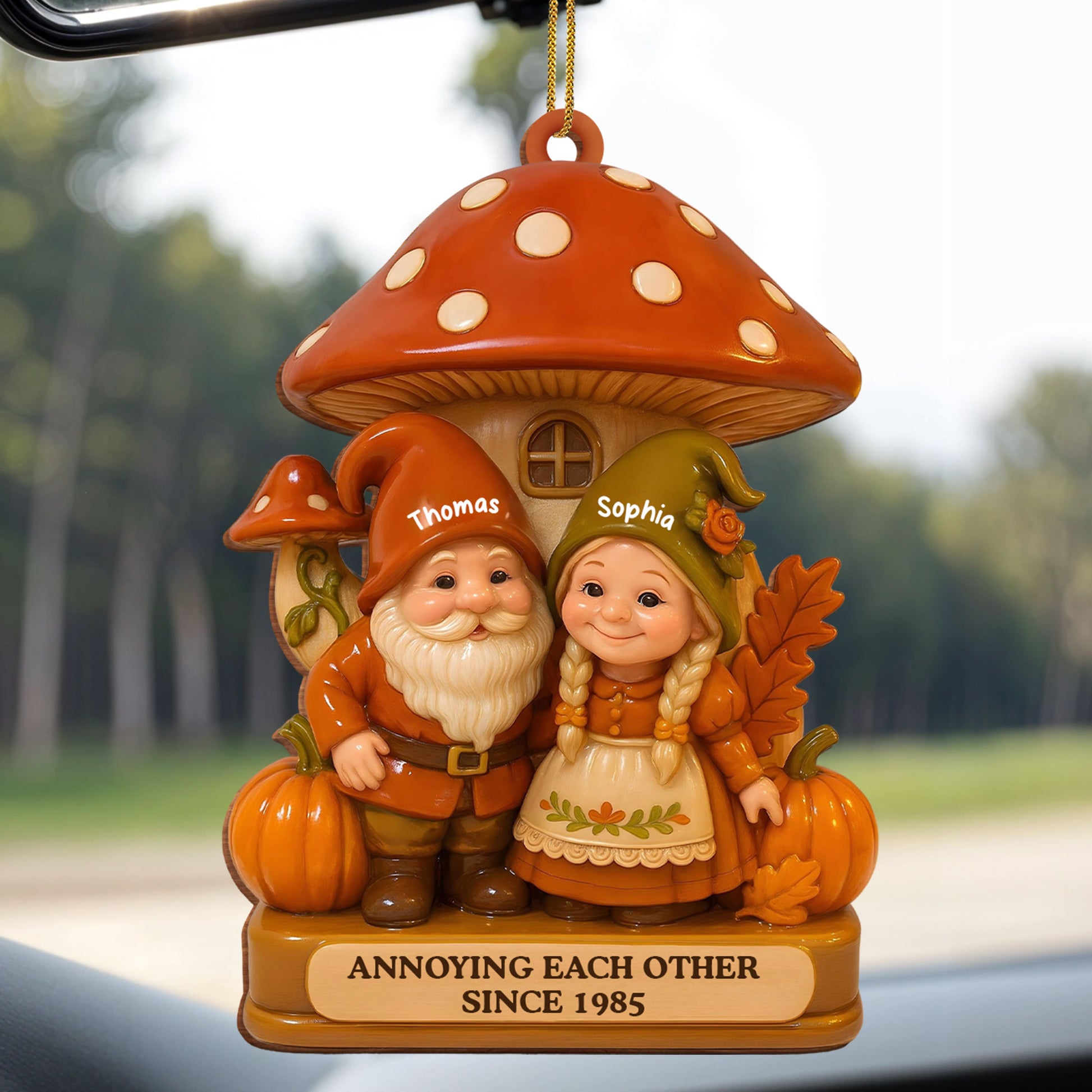 Annoying Each Other Since, Mushroom House And Gnomes