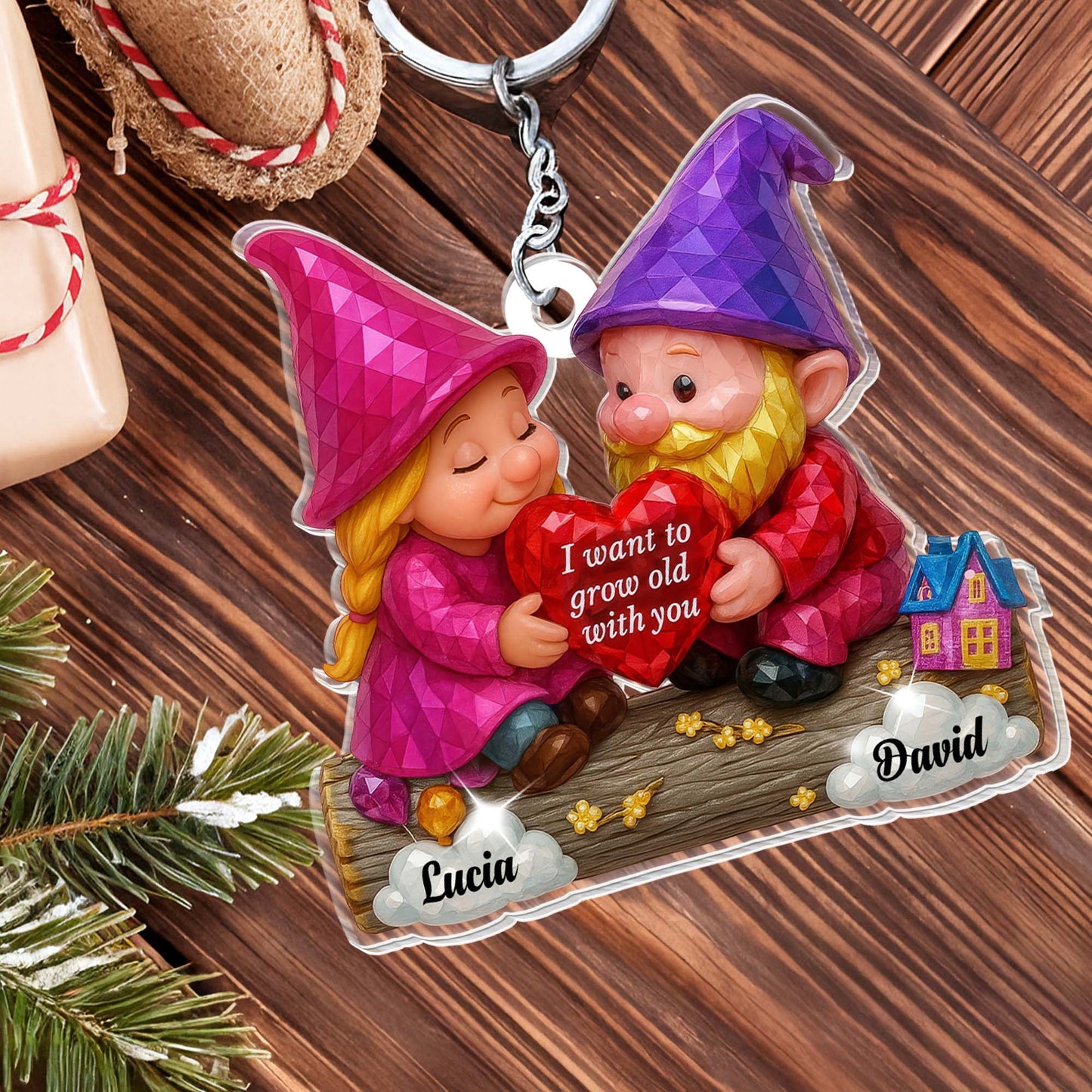 I Want To Grow Old With You, Gnomes Holding Heart