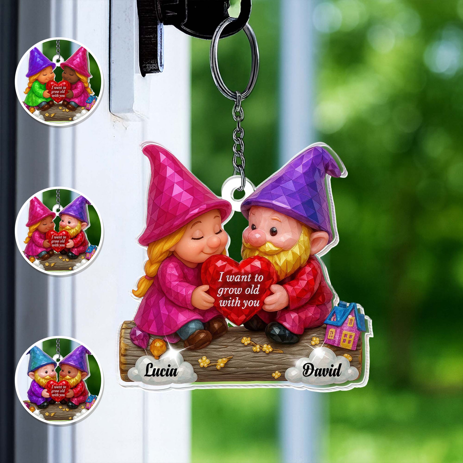 I Want To Grow Old With You, Gnomes Holding Heart