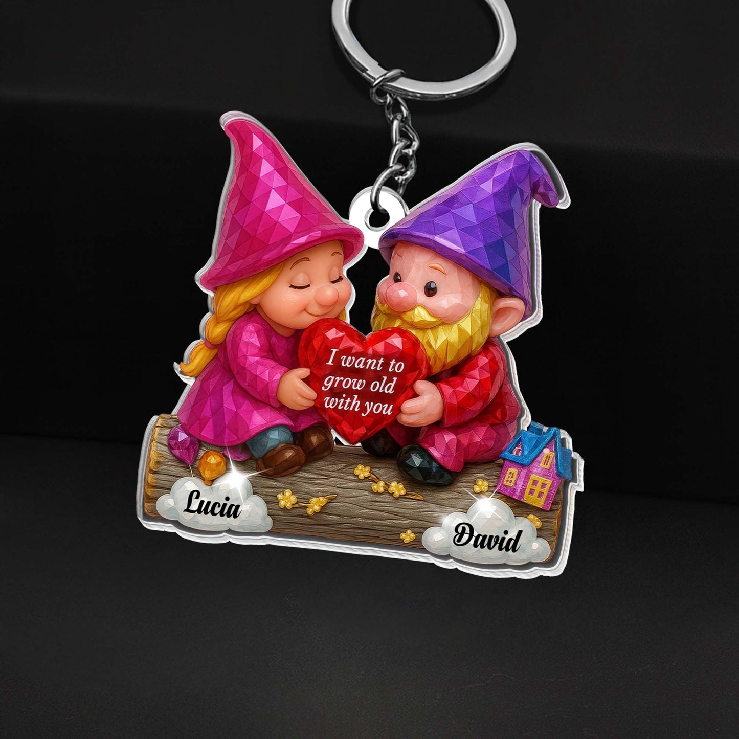 I Want To Grow Old With You, Gnomes Holding Heart