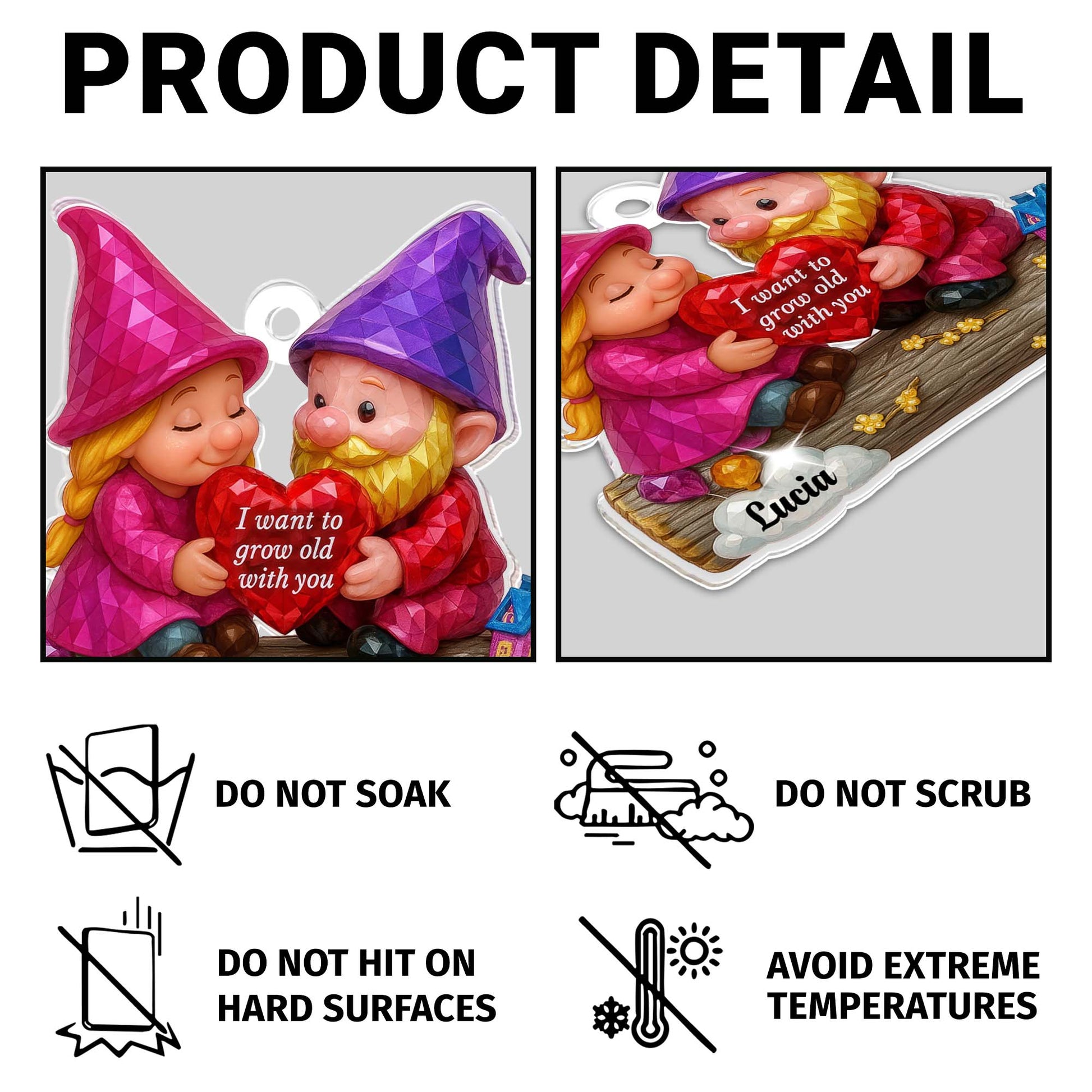 I Want To Grow Old With You, Gnomes Holding Heart