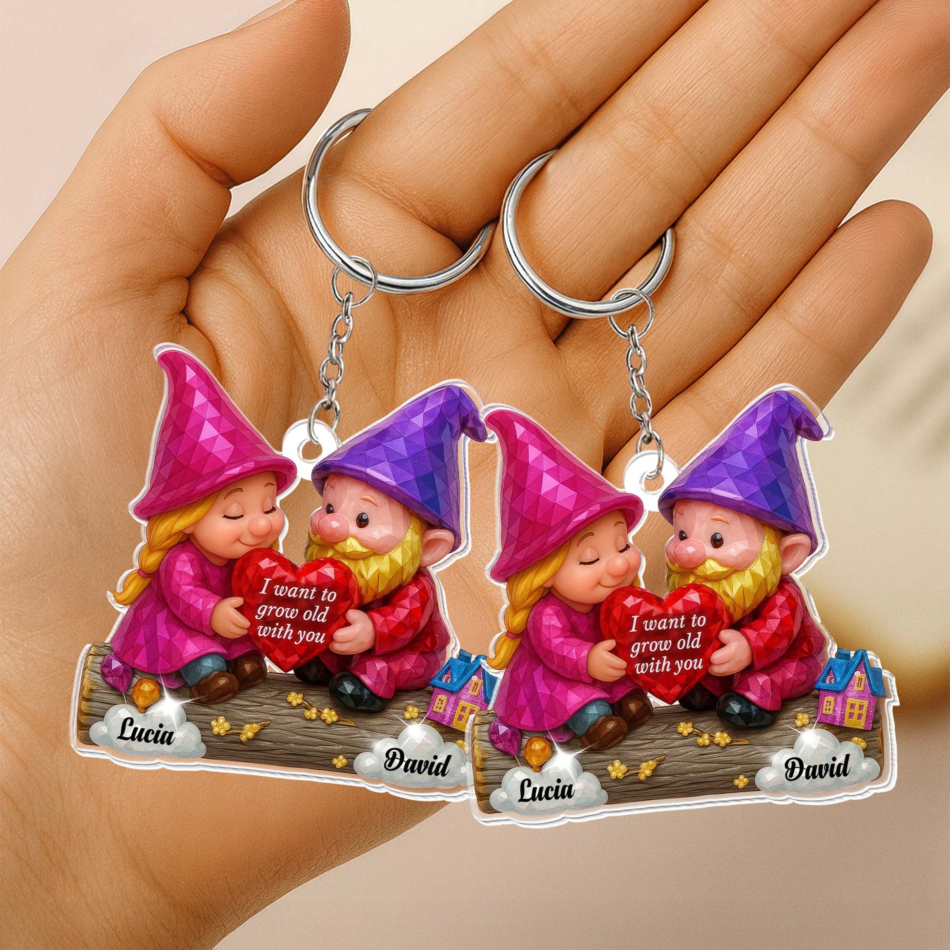 I Want To Grow Old With You, Gnomes Holding Heart