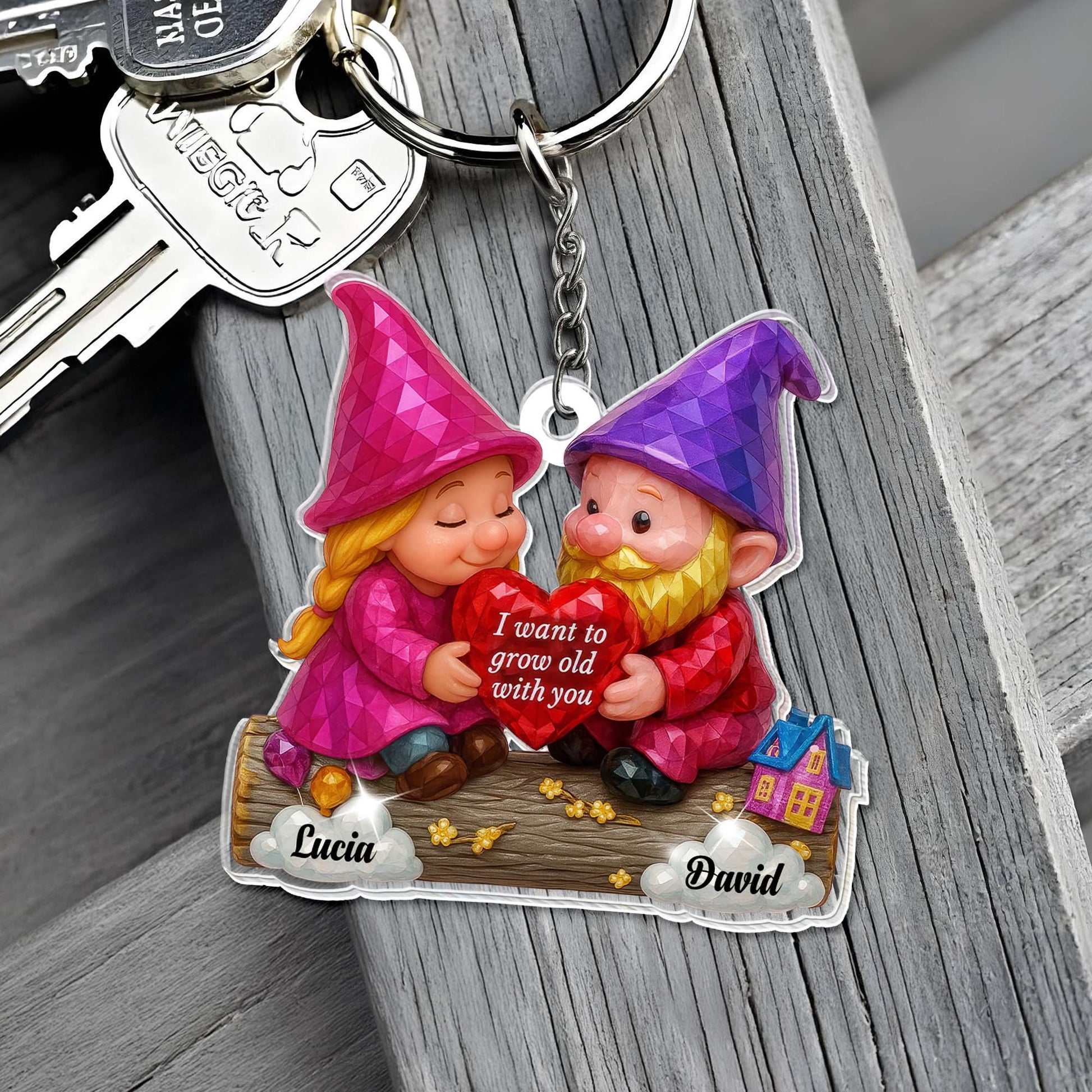 I Want To Grow Old With You, Gnomes Holding Heart