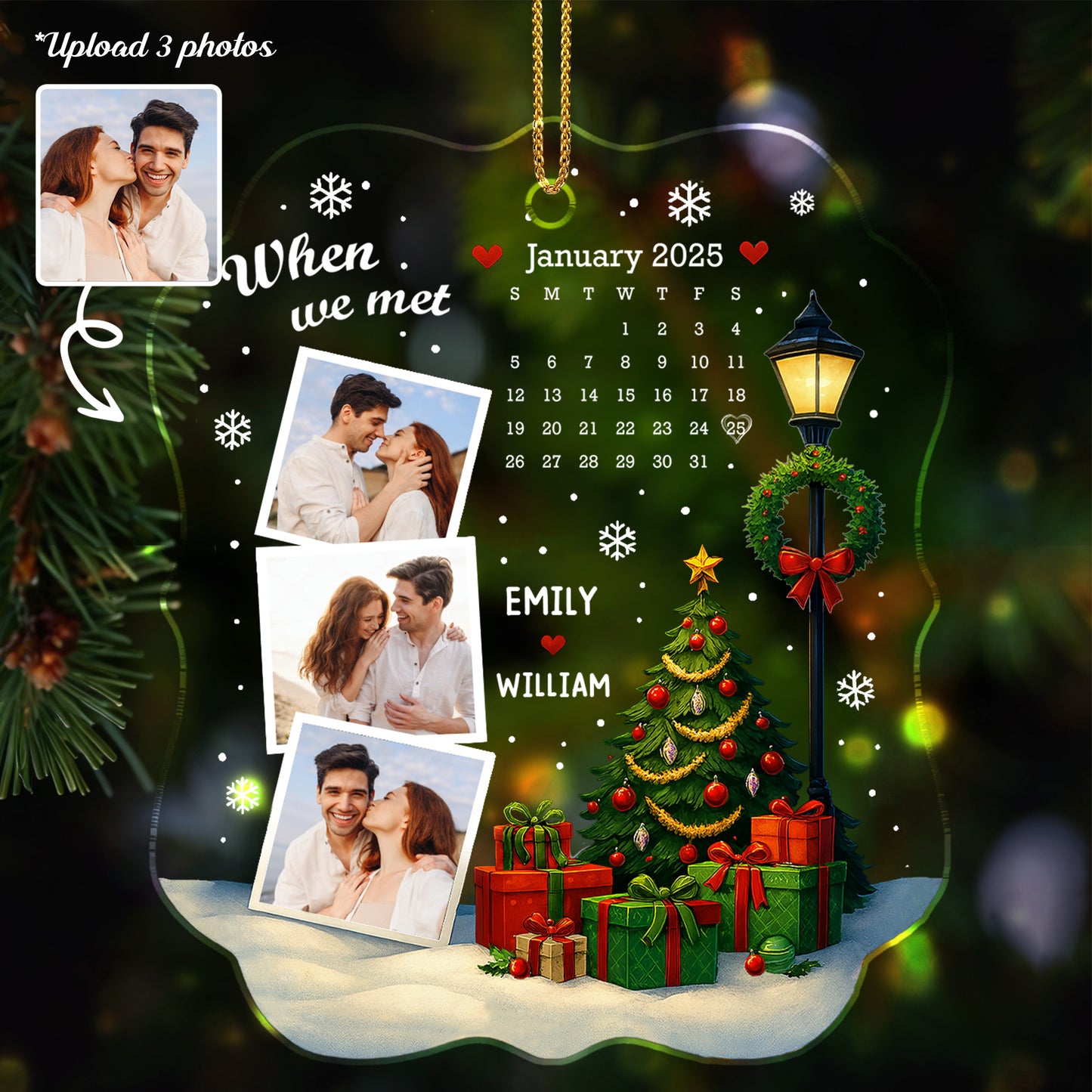 When We Met, Christmas Tree and Calendar Design
