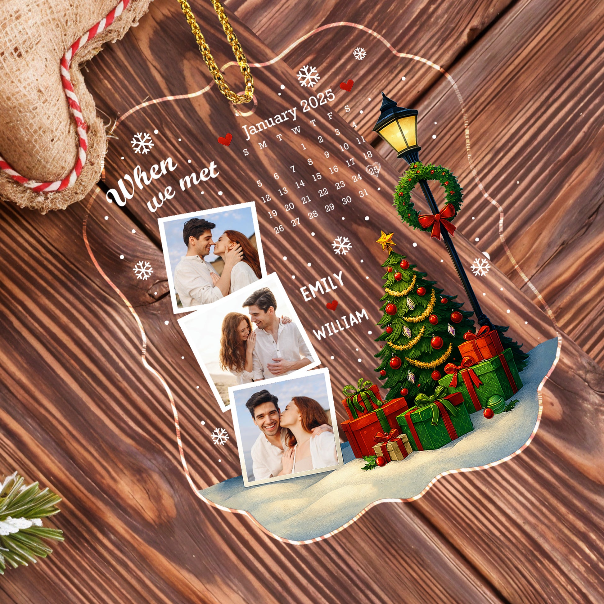 When We Met, Christmas Tree and Calendar Design