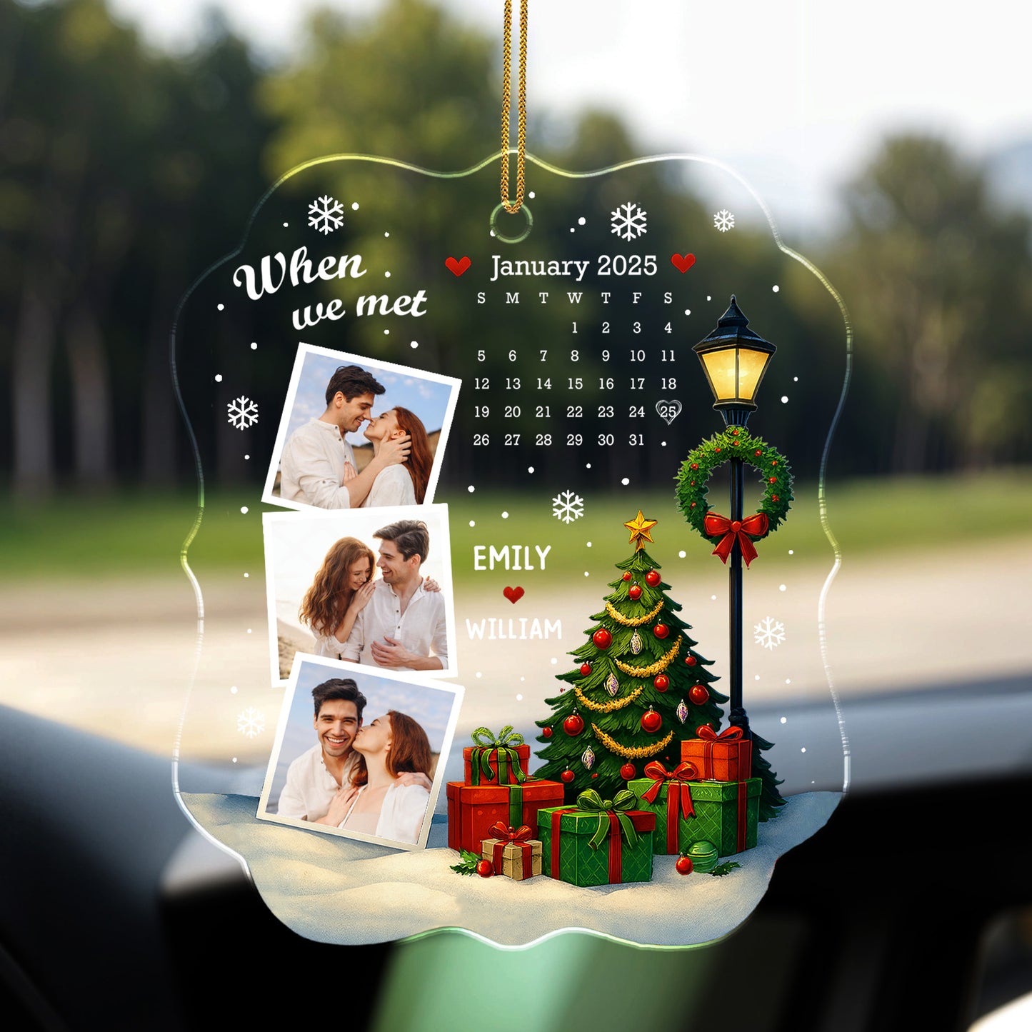 When We Met, Christmas Tree and Calendar Design