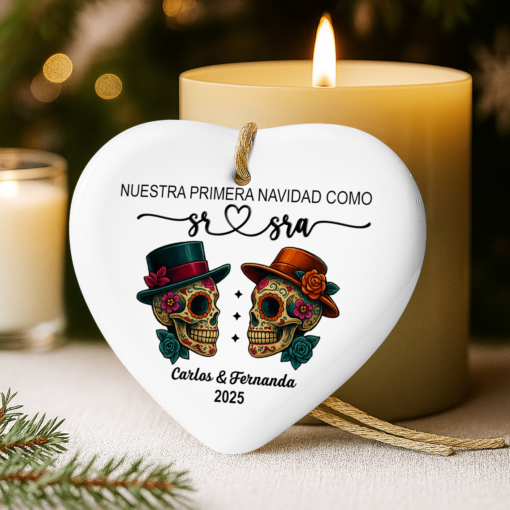 Nuestra Primera Navidad Como Sr & Sra, Sugar Skulls
