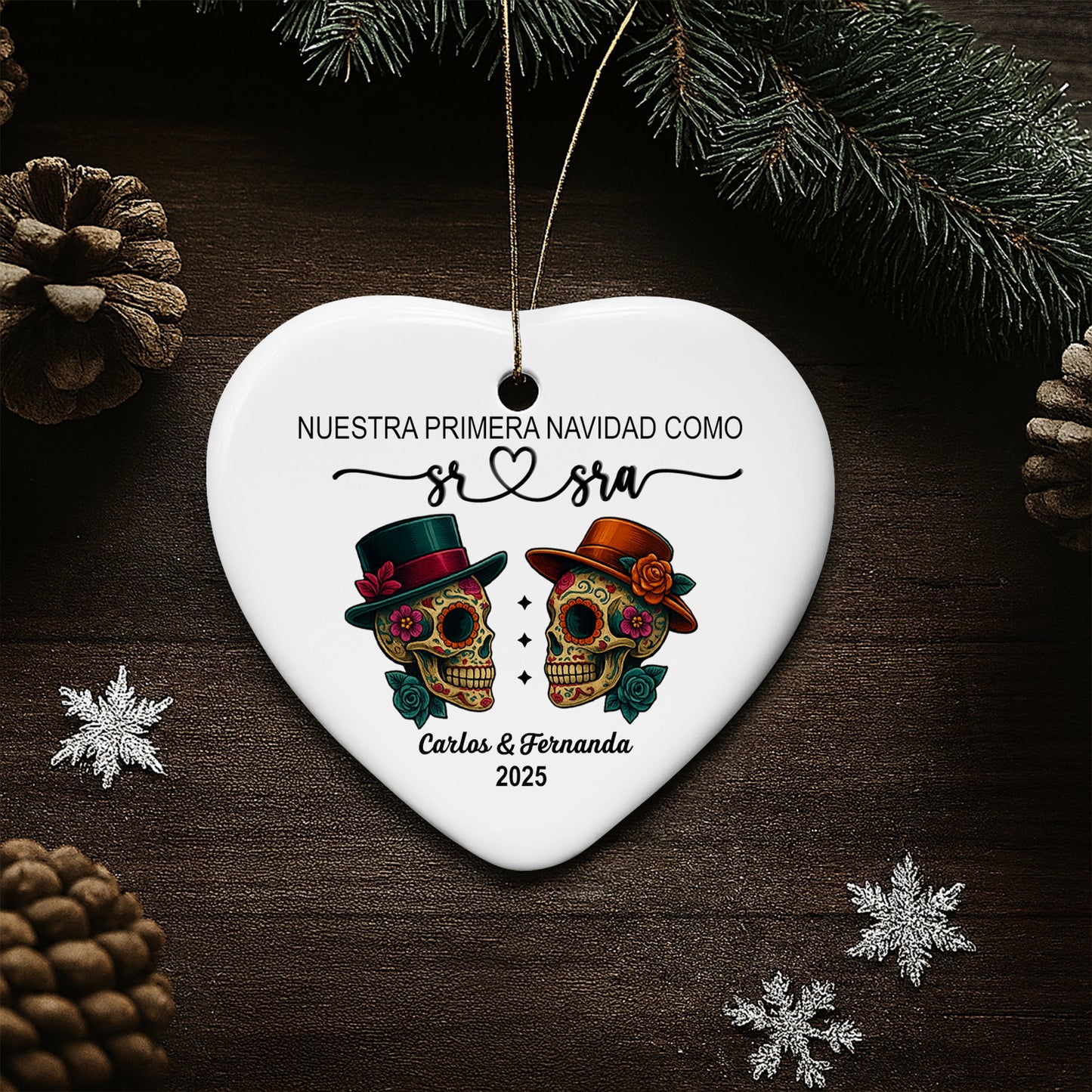 Nuestra Primera Navidad Como Sr & Sra, Sugar Skulls