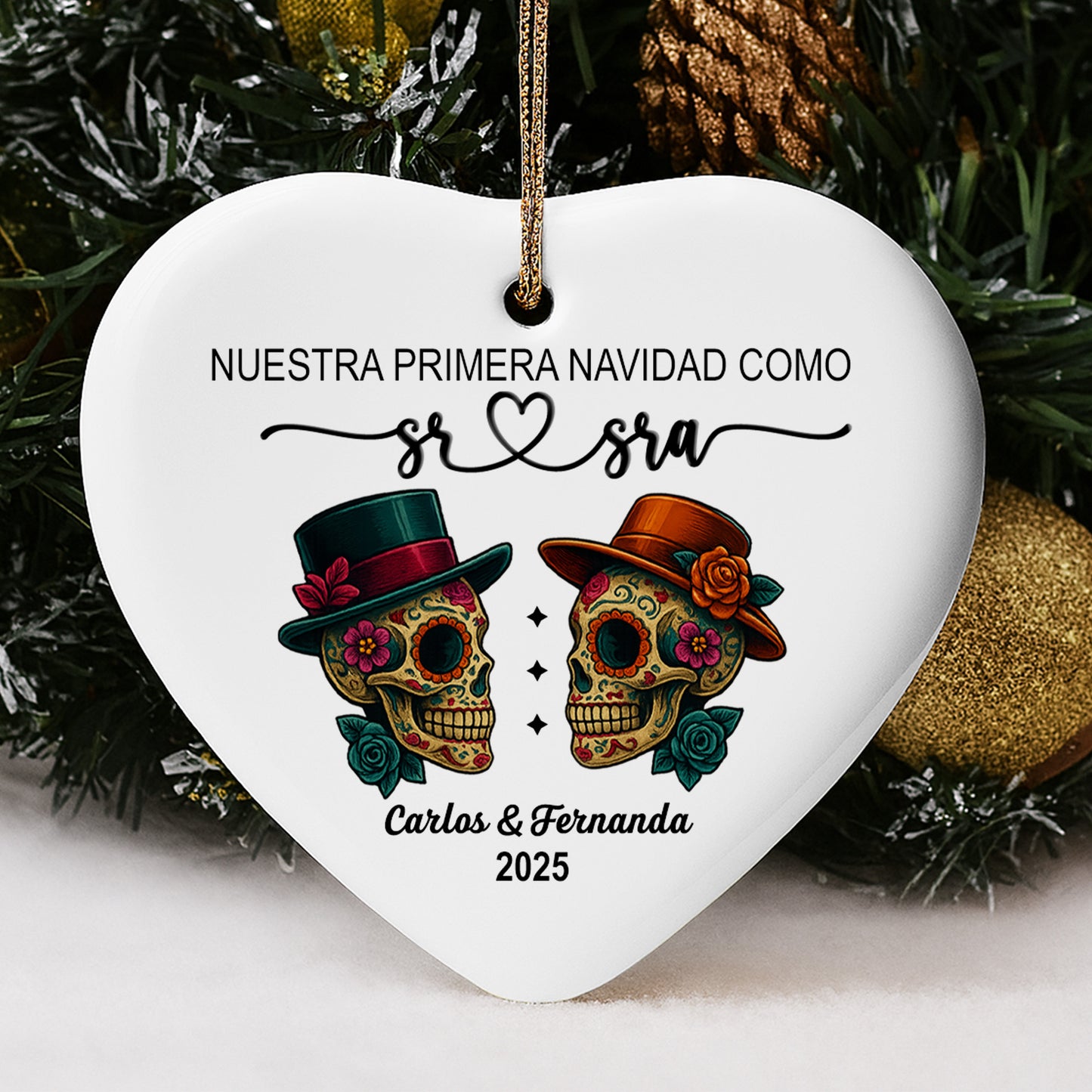 Nuestra Primera Navidad Como Sr & Sra, Sugar Skulls