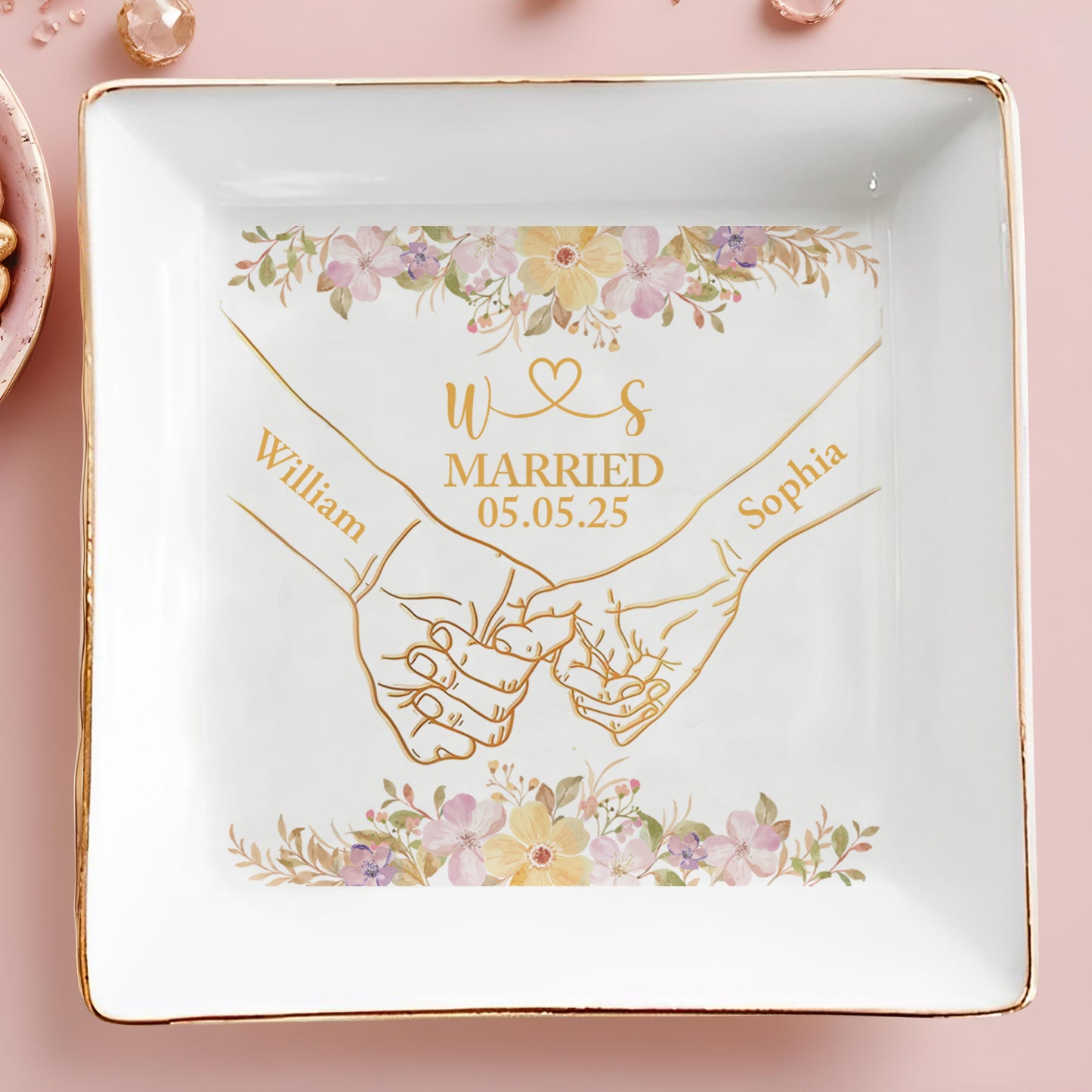 Celebrating A Timeless Bond With Flowers And Wedding Rings