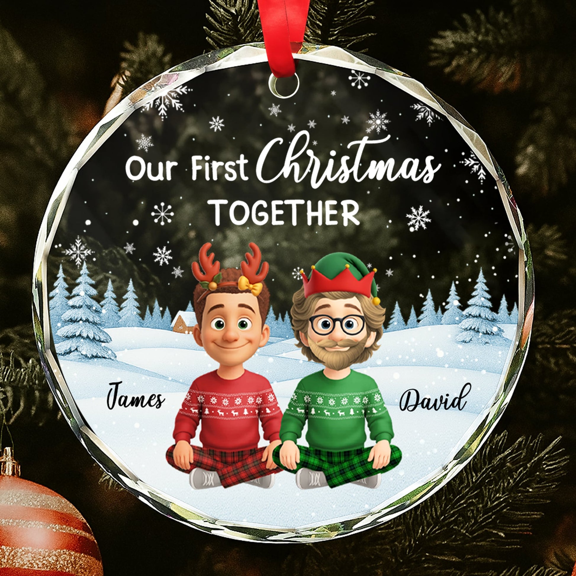 Our First Christmas Together, Snow And Christmas Trees