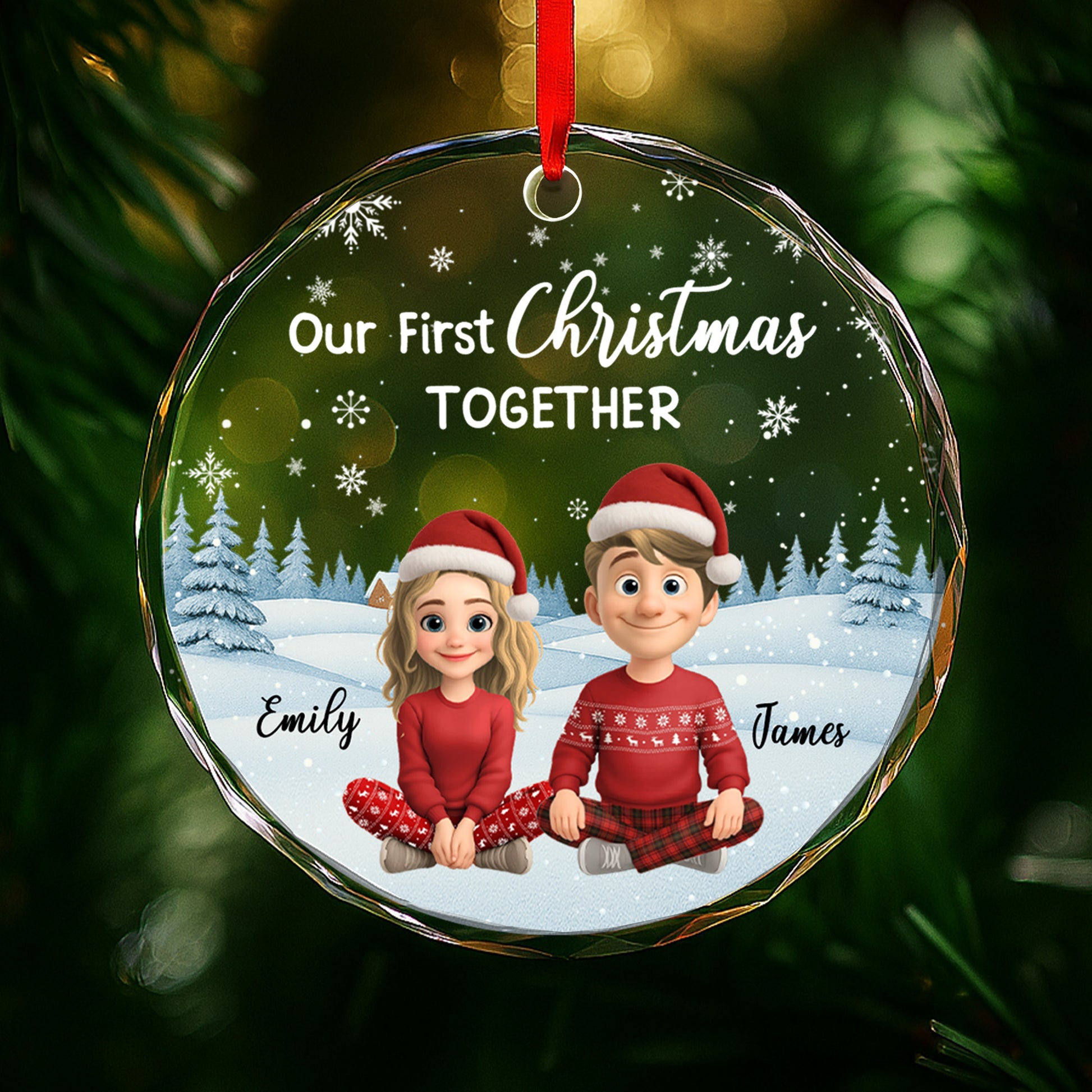 Our First Christmas Together, Snow And Christmas Trees