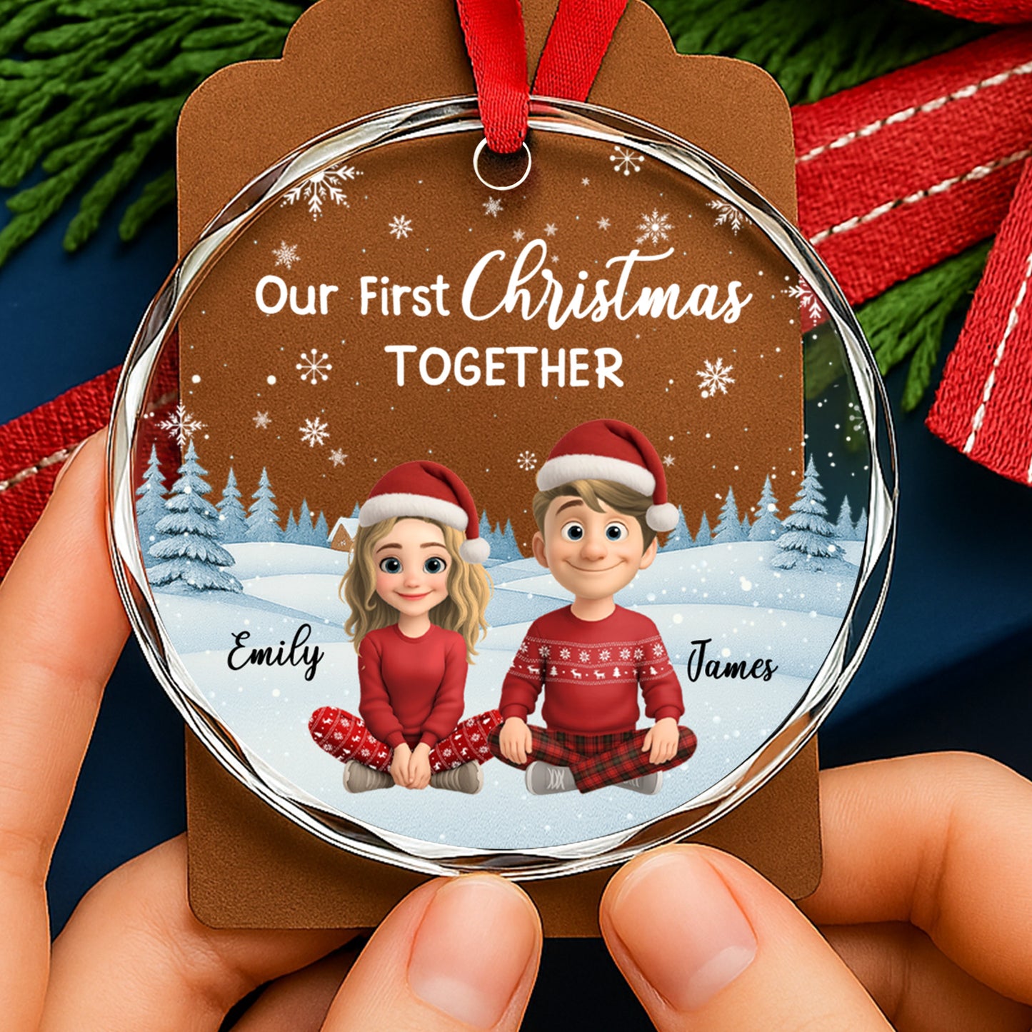 Our First Christmas Together, Snow And Christmas Trees