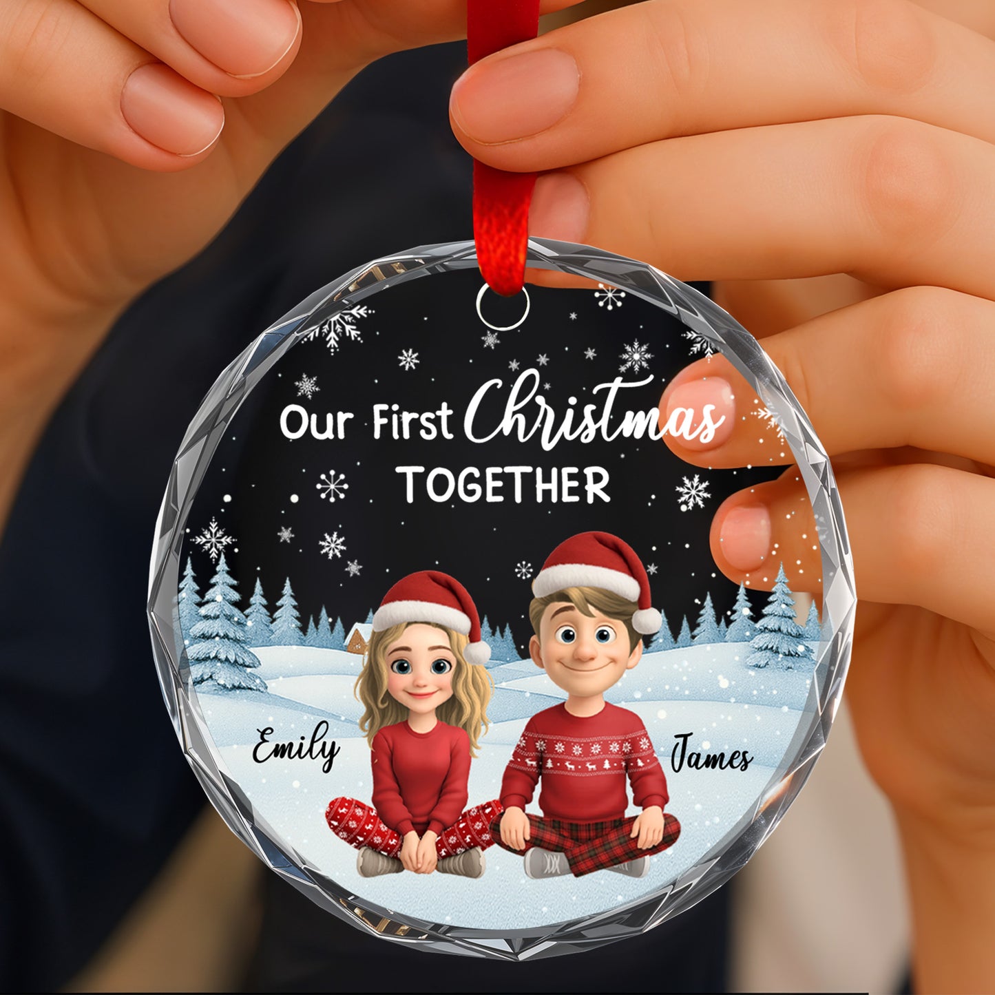 Our First Christmas Together, Snow And Christmas Trees