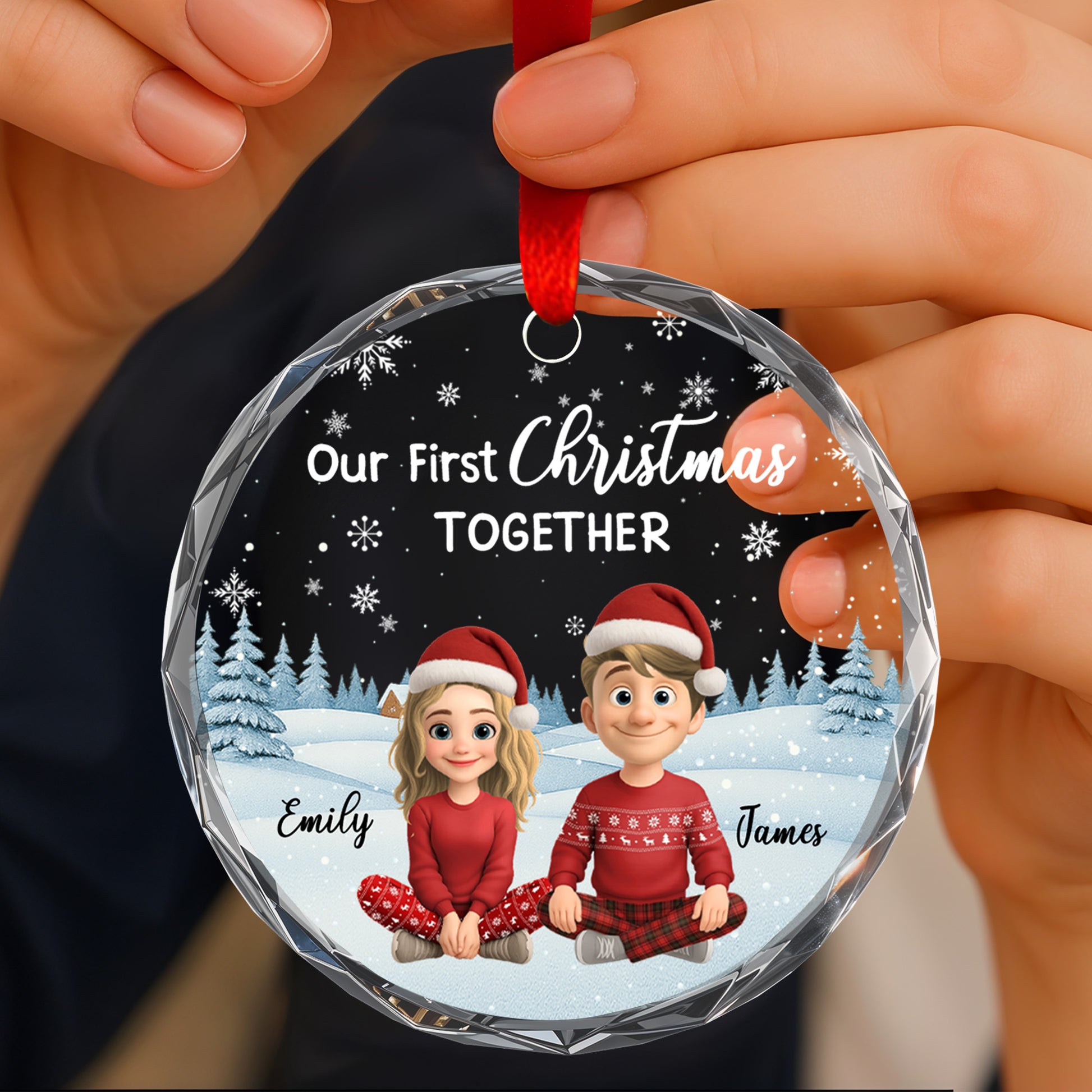 Our First Christmas Together, Snow And Christmas Trees