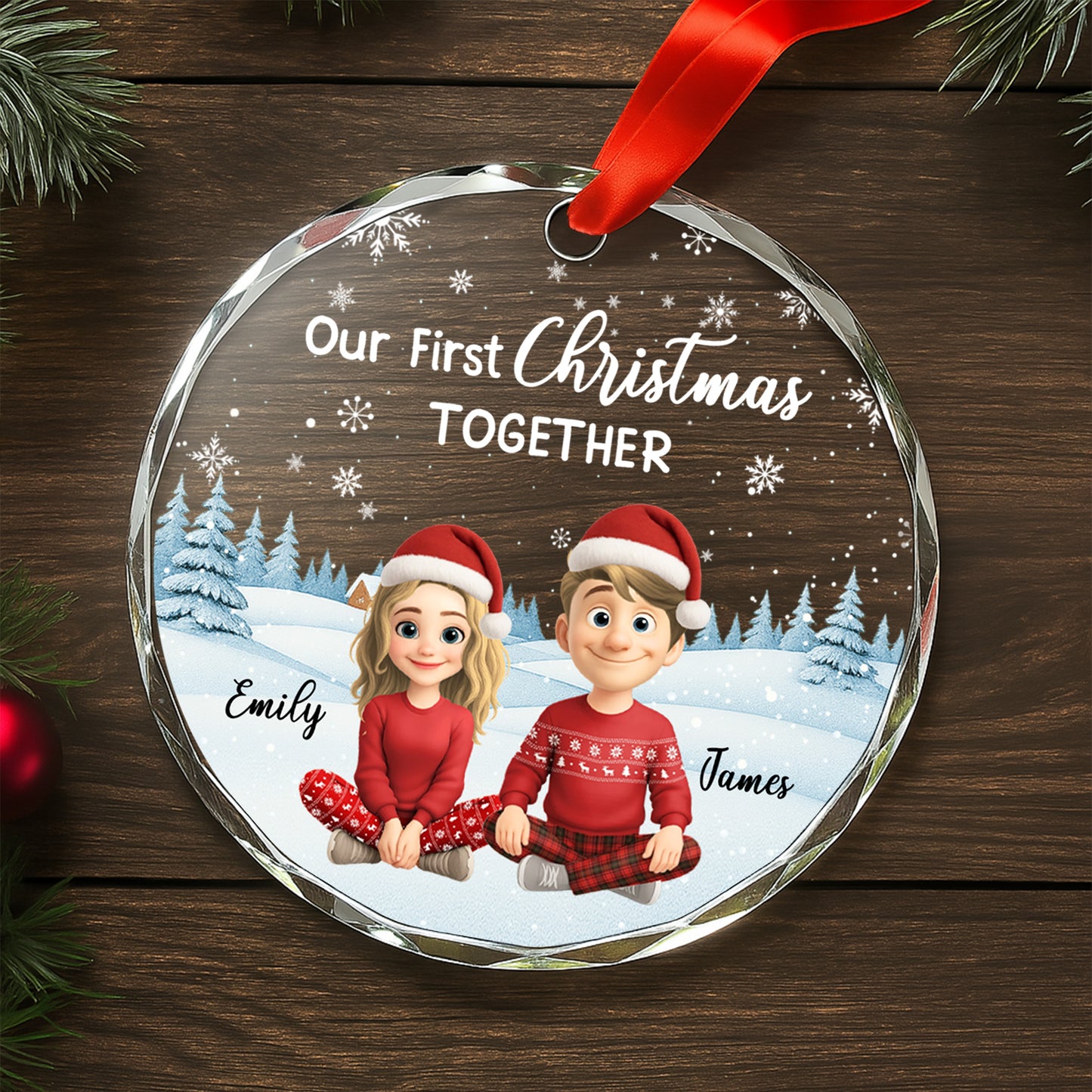 Our First Christmas Together, Snow And Christmas Trees