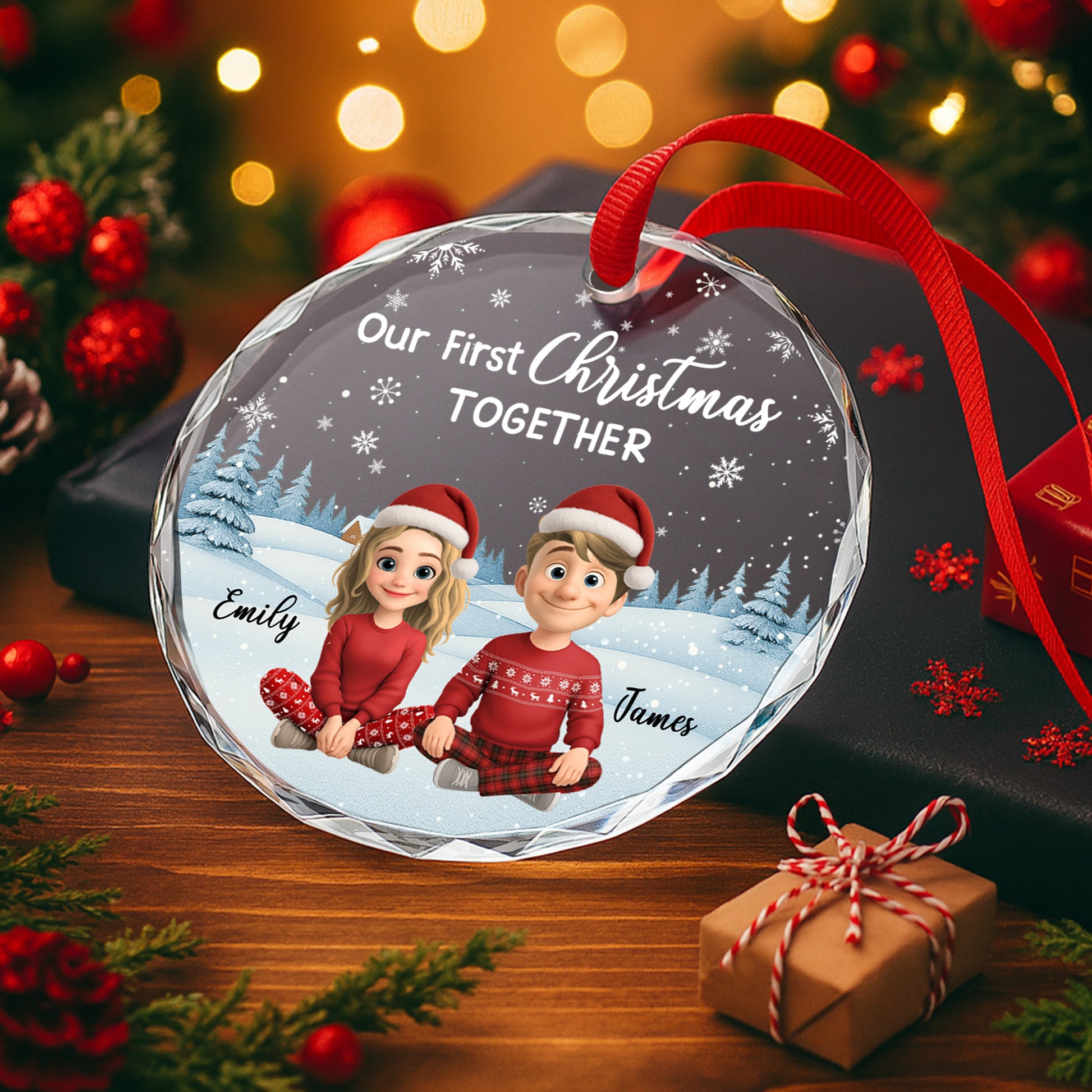 Our First Christmas Together, Snow And Christmas Trees